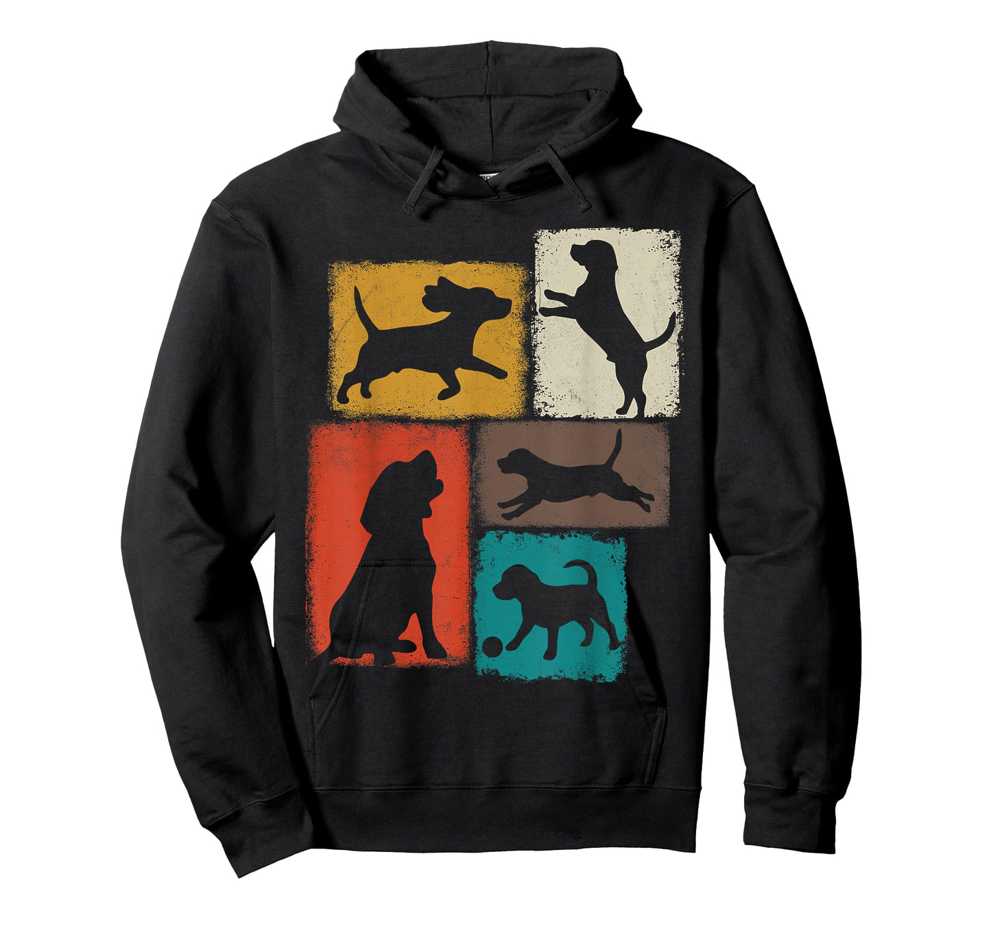 Beagle Dad Mom Vintage Collage Dog Lover T-Shirt
