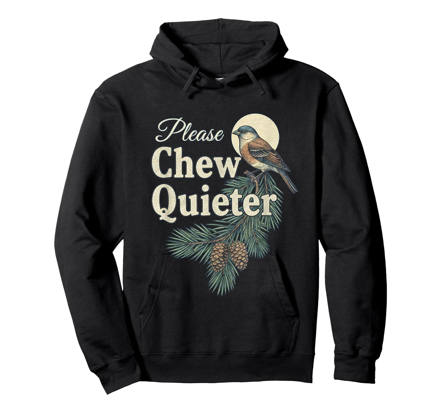 Please Chew Quieter Christmas Funny Novelty T-Shirt