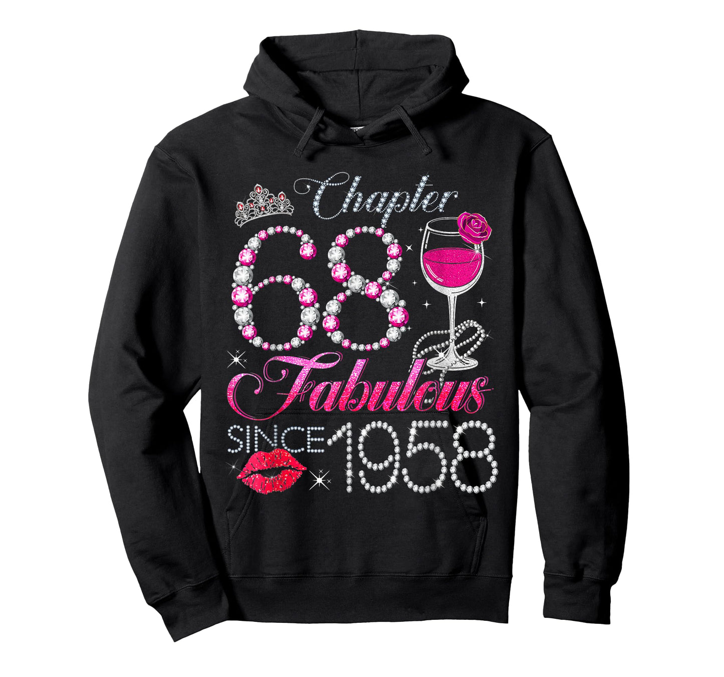 Chapter 68 Fabulous Since 1958 68th Birthday Queen Diamond T-Shirt