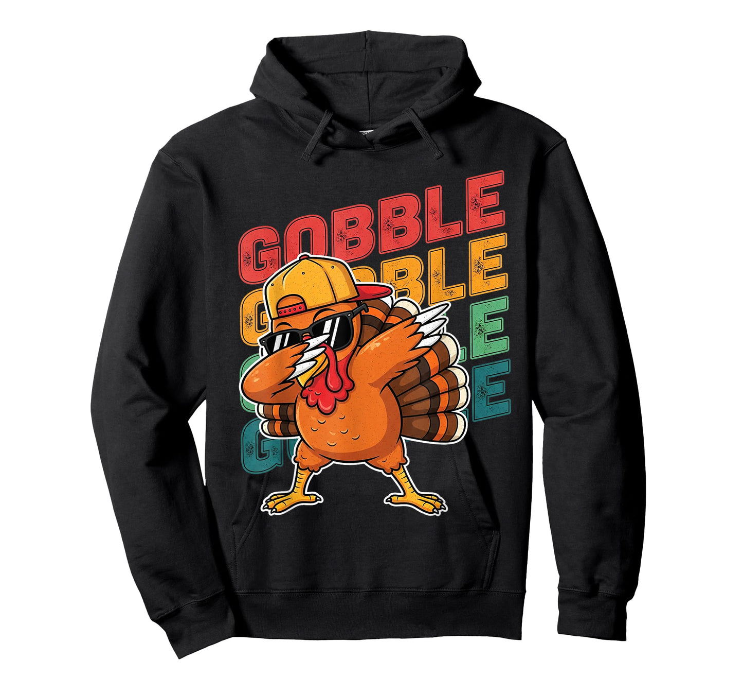 Thanksgiving Turkey Dabbing Gobble Funny Boys Kids T-Shirt