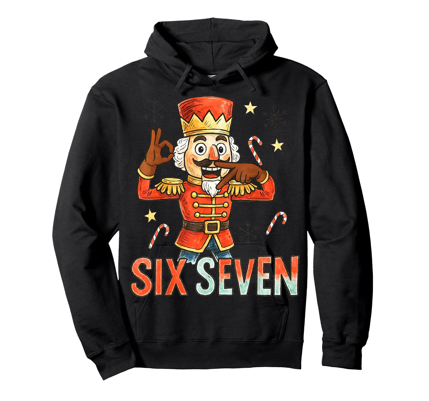 Funny Six Seven Meme Christmas Nutcracker Men Women Kids T-Shirt