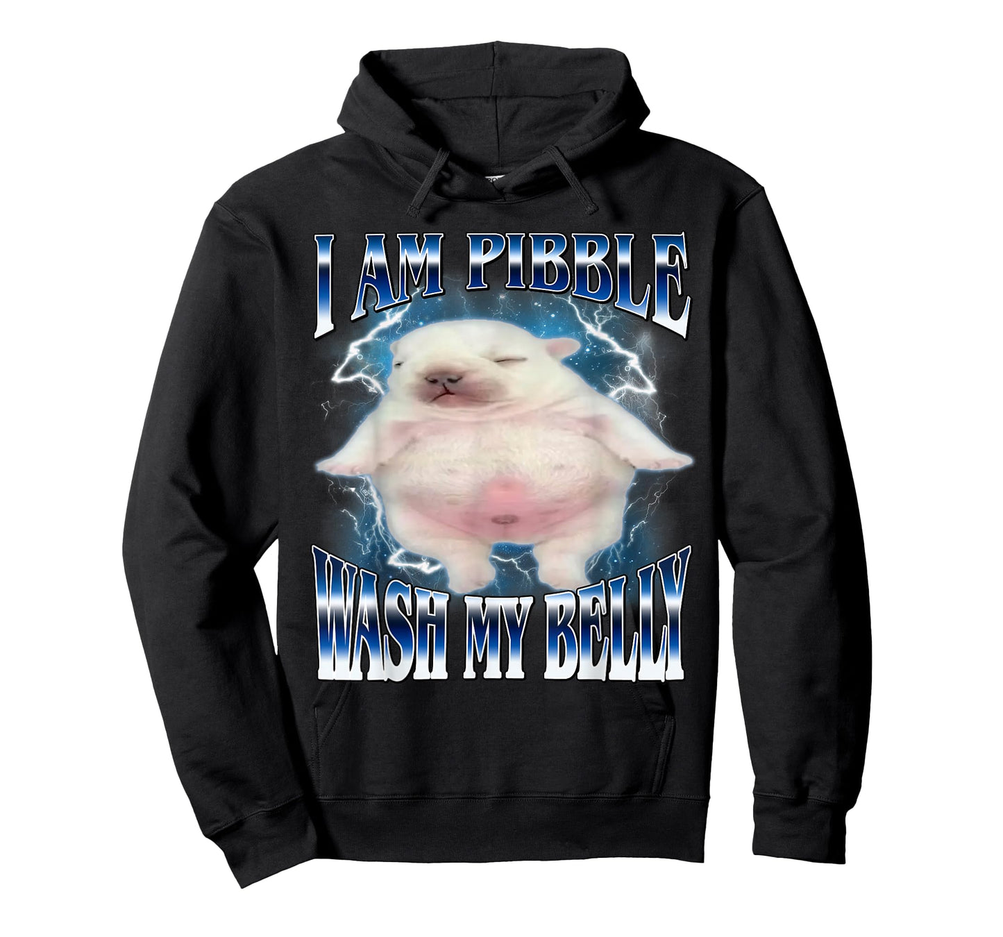 I Am Pibble Wash My Belly Funny Dog Clean My Belly Meme T-Shirt