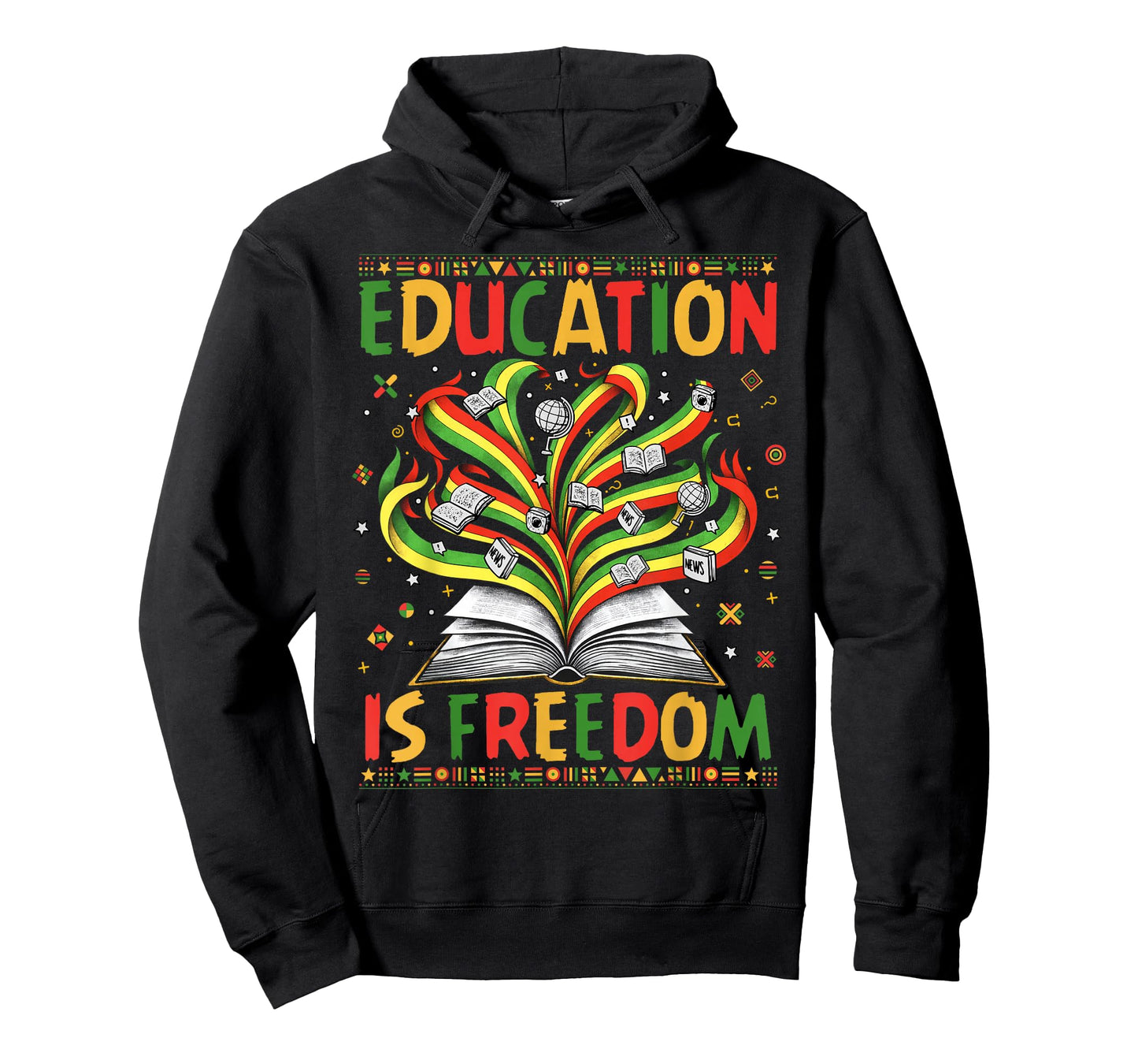 Black History Education is Freedom Books Black History T-Shirt
