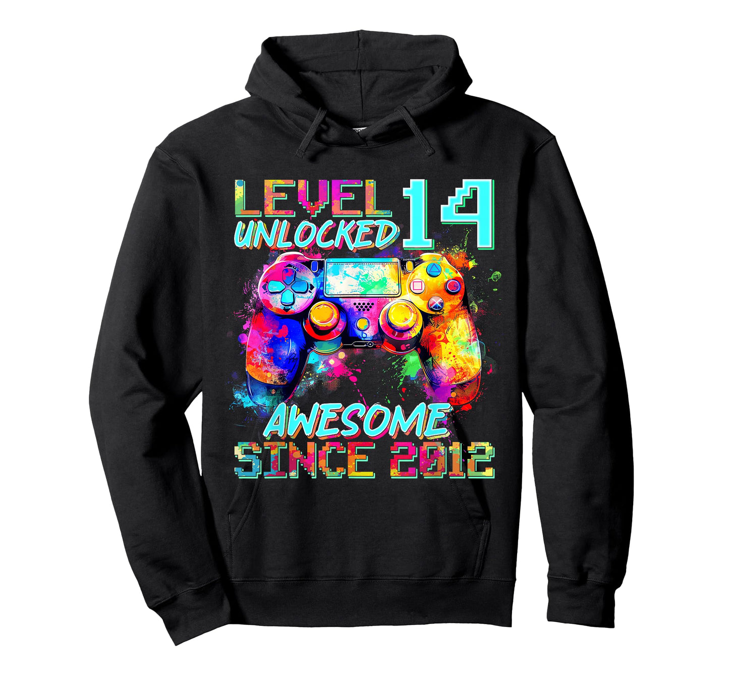 Level 14 Unlocked Awesome 2012 14th Birthday Boy Video Gamer T-Shirt