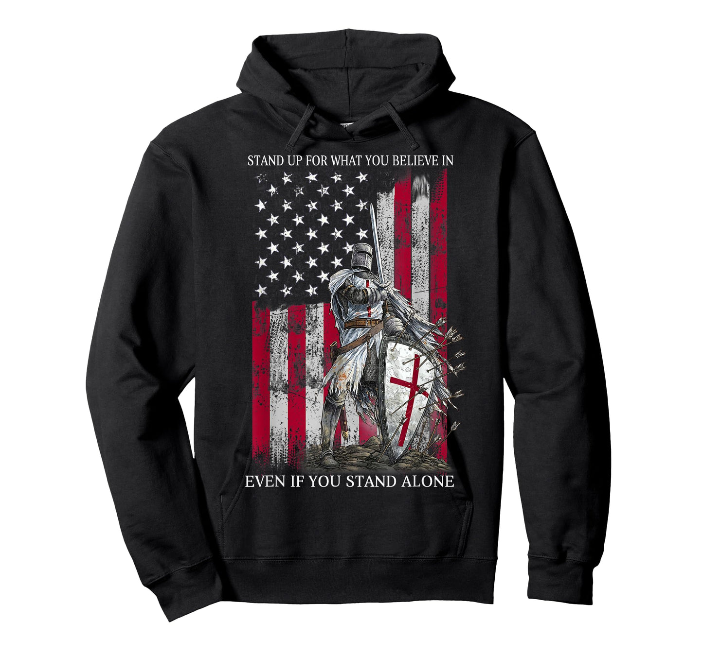 Knight Templar Standing for Believe in Christians Warrior T-Shirt
