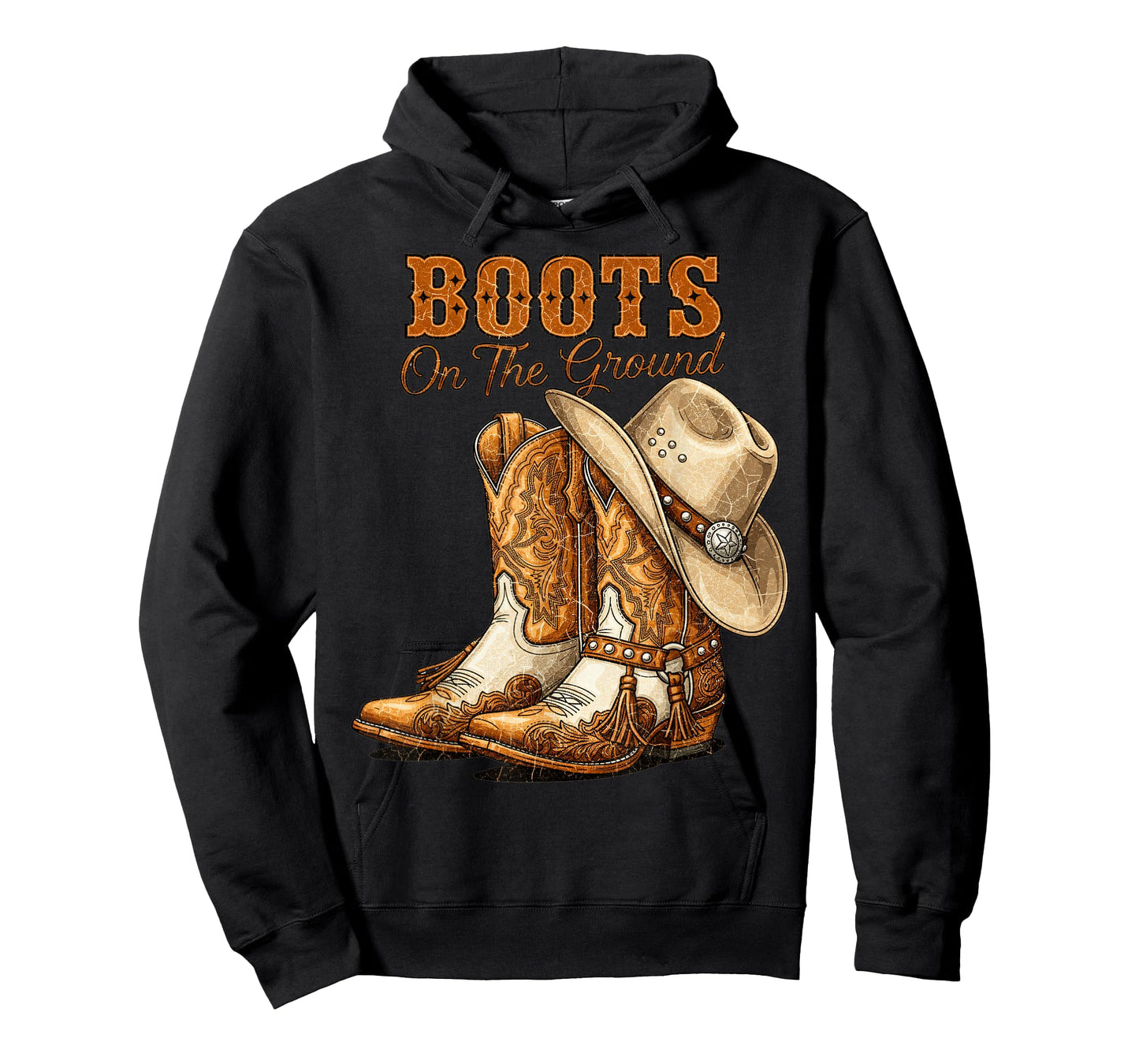 Boots On The Ground Rodeo Western Country Cowboy Boots T-Shirt