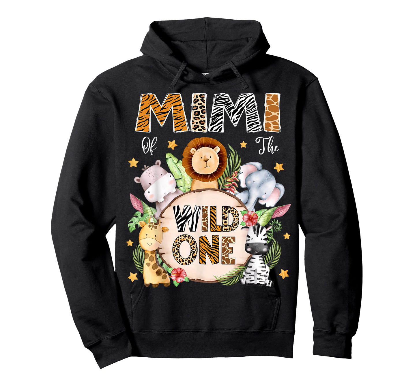Mimi of The Wild One 1St Birthday Kids Safari Jungle T-Shirt