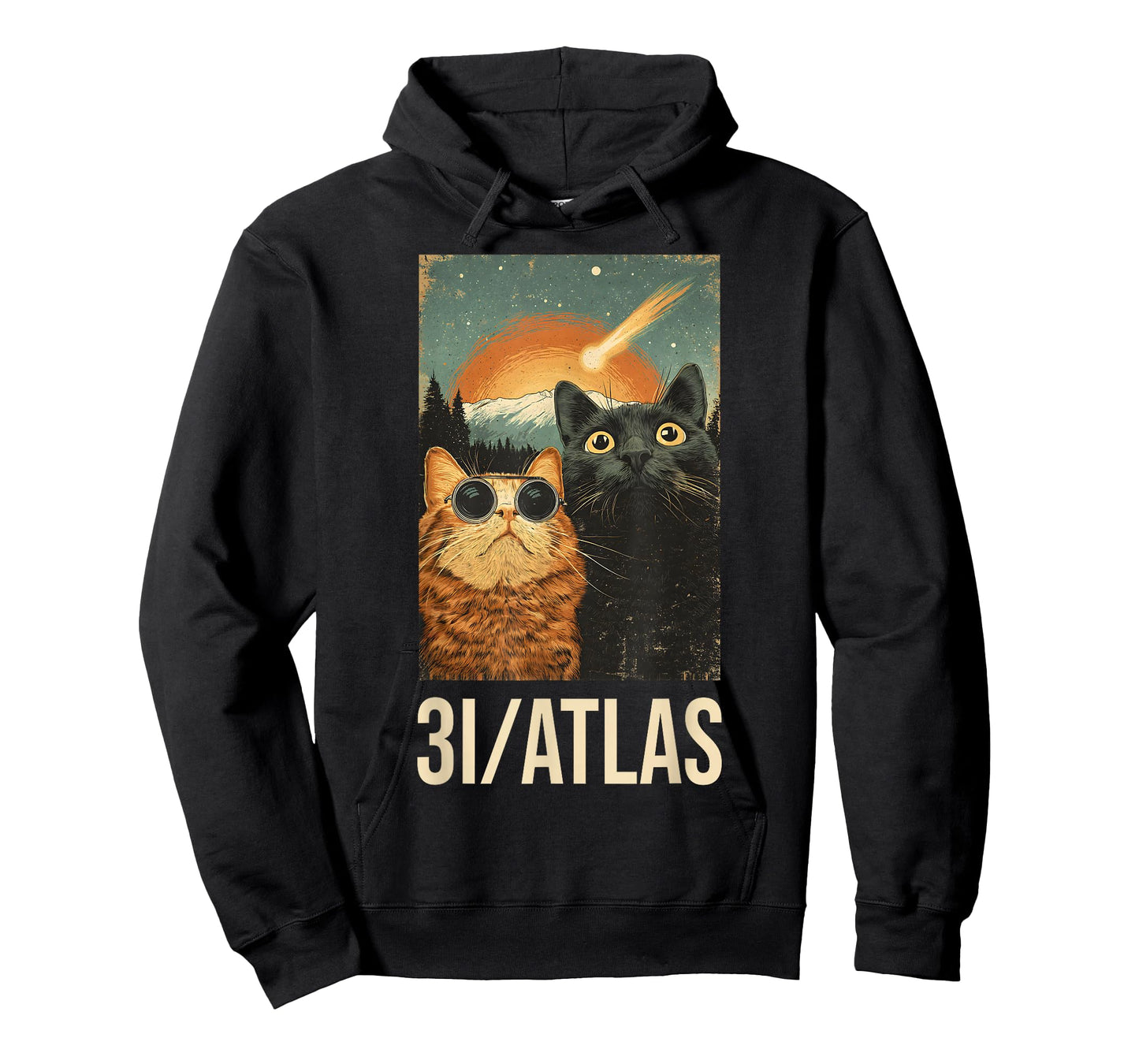 3I/Atlas Funny Cats & UFO Vintage Space Cat Lovers T-Shirt