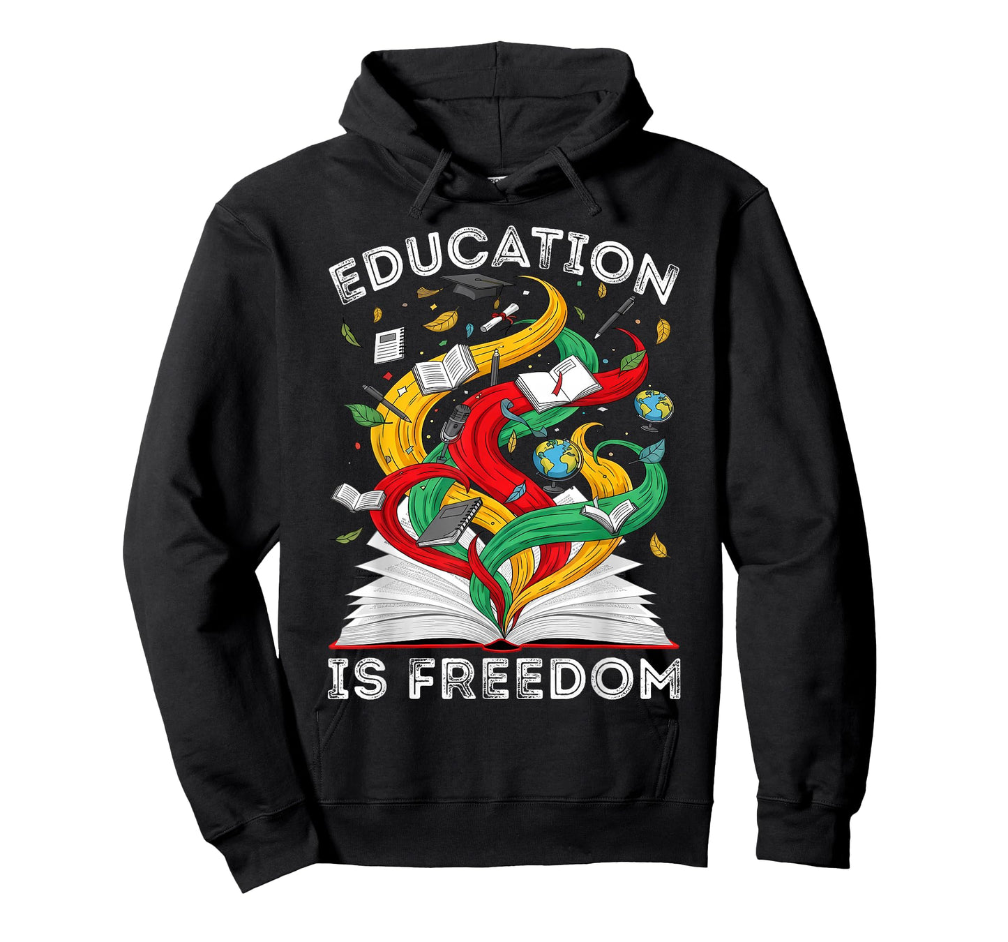 Black History Education is Freedom Teachers Women Men Kids T-Shirt