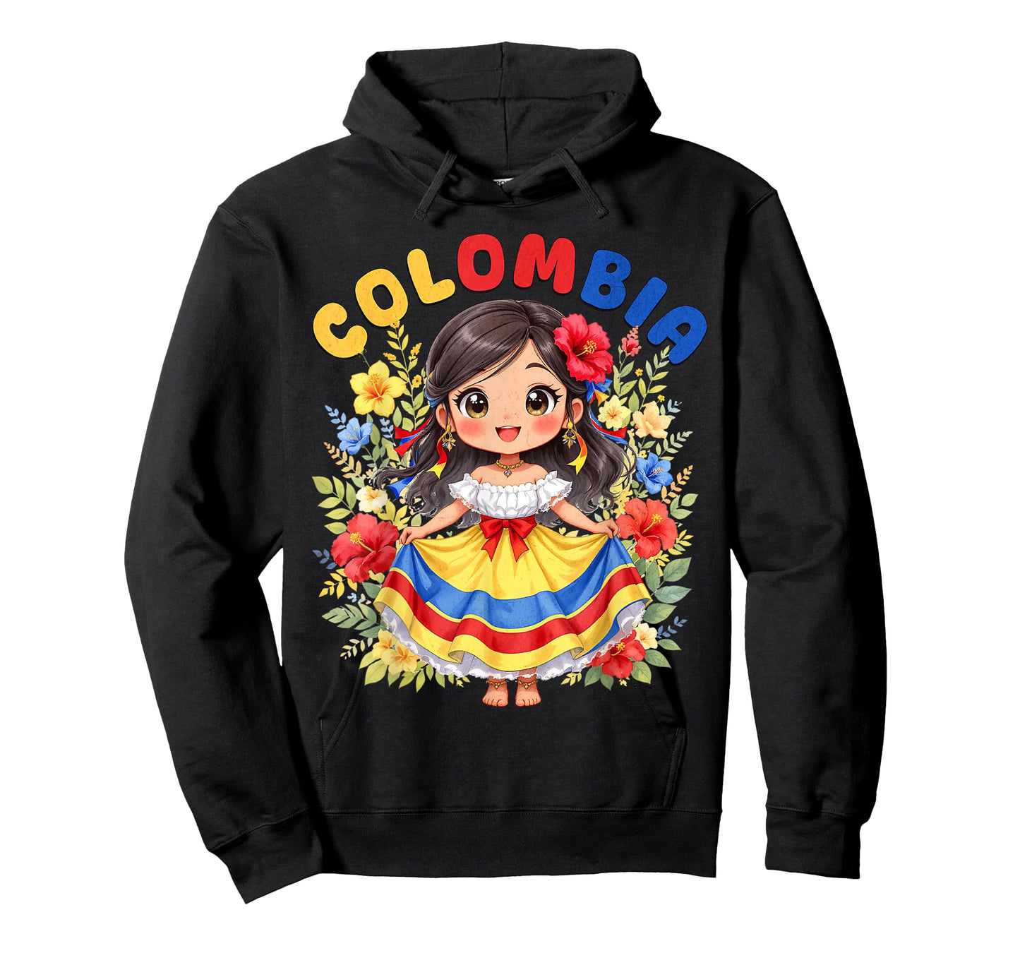 Colombian Girl Traditional Dress Culture Pride for Girls T-Shirt