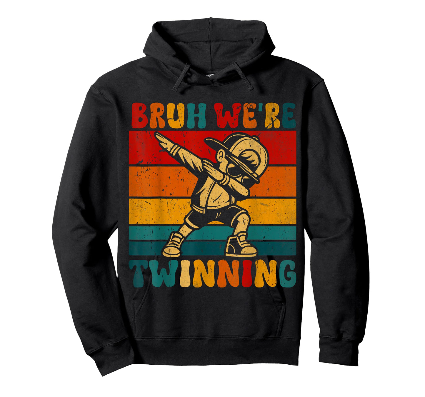Bruh We are Twinning Kids Boys Funny Twin Day Dabbing T-Shirt