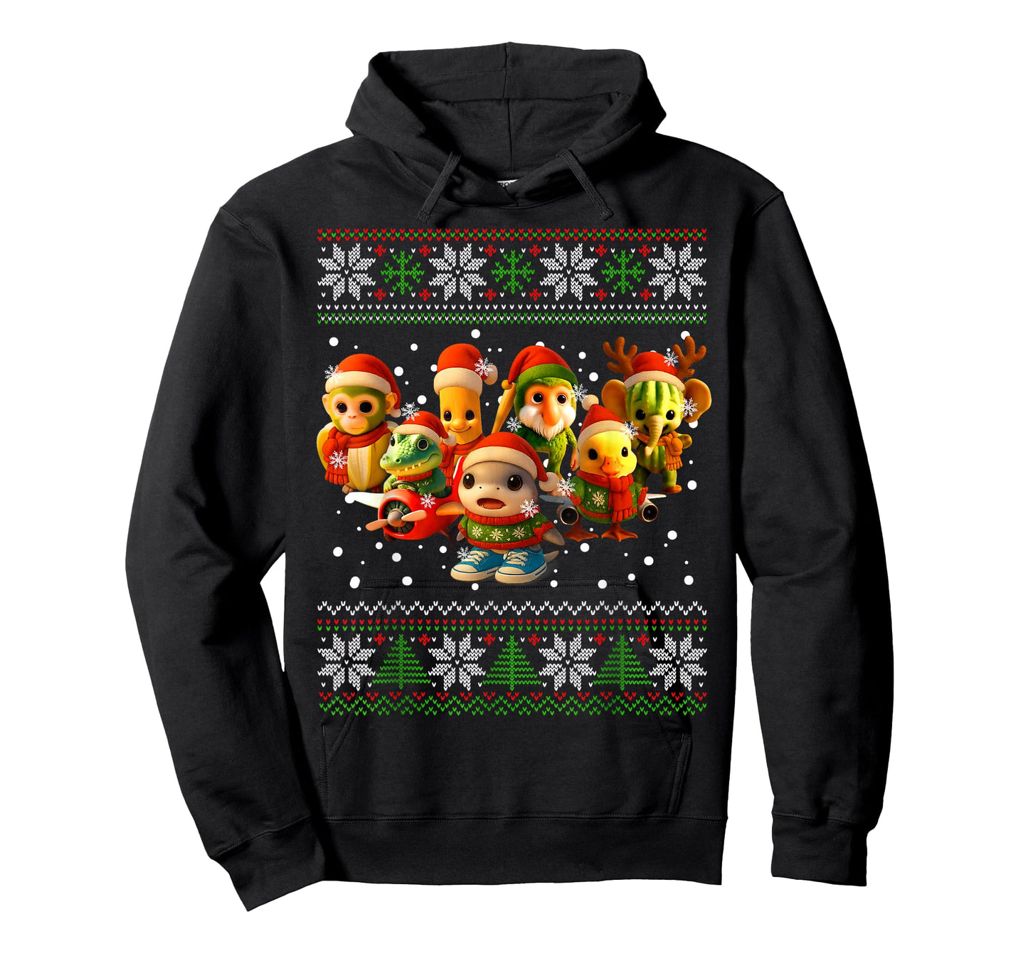 All Baby Brainrot Italian Meme Cute Xmas Ugly Sweater Kids T-Shirt