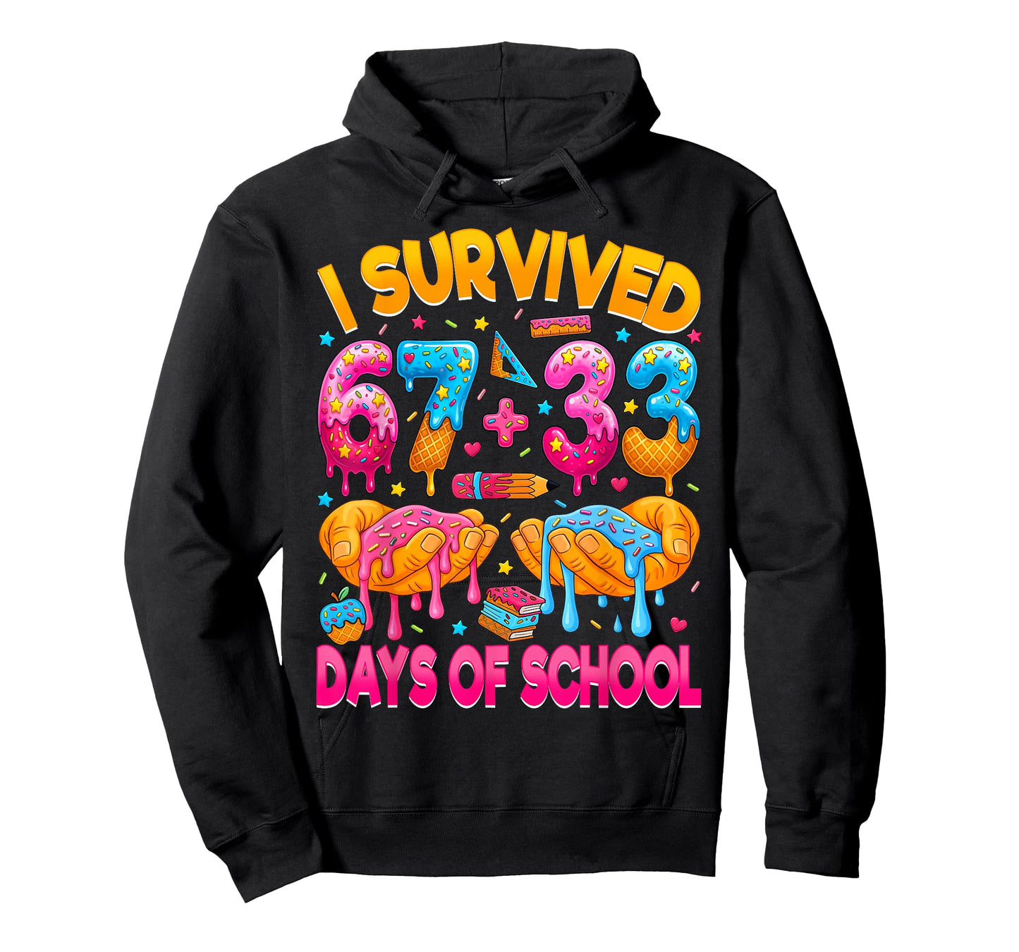 I Survived 67 33 Days of School Six Seven 100 Days of School T-Shirt