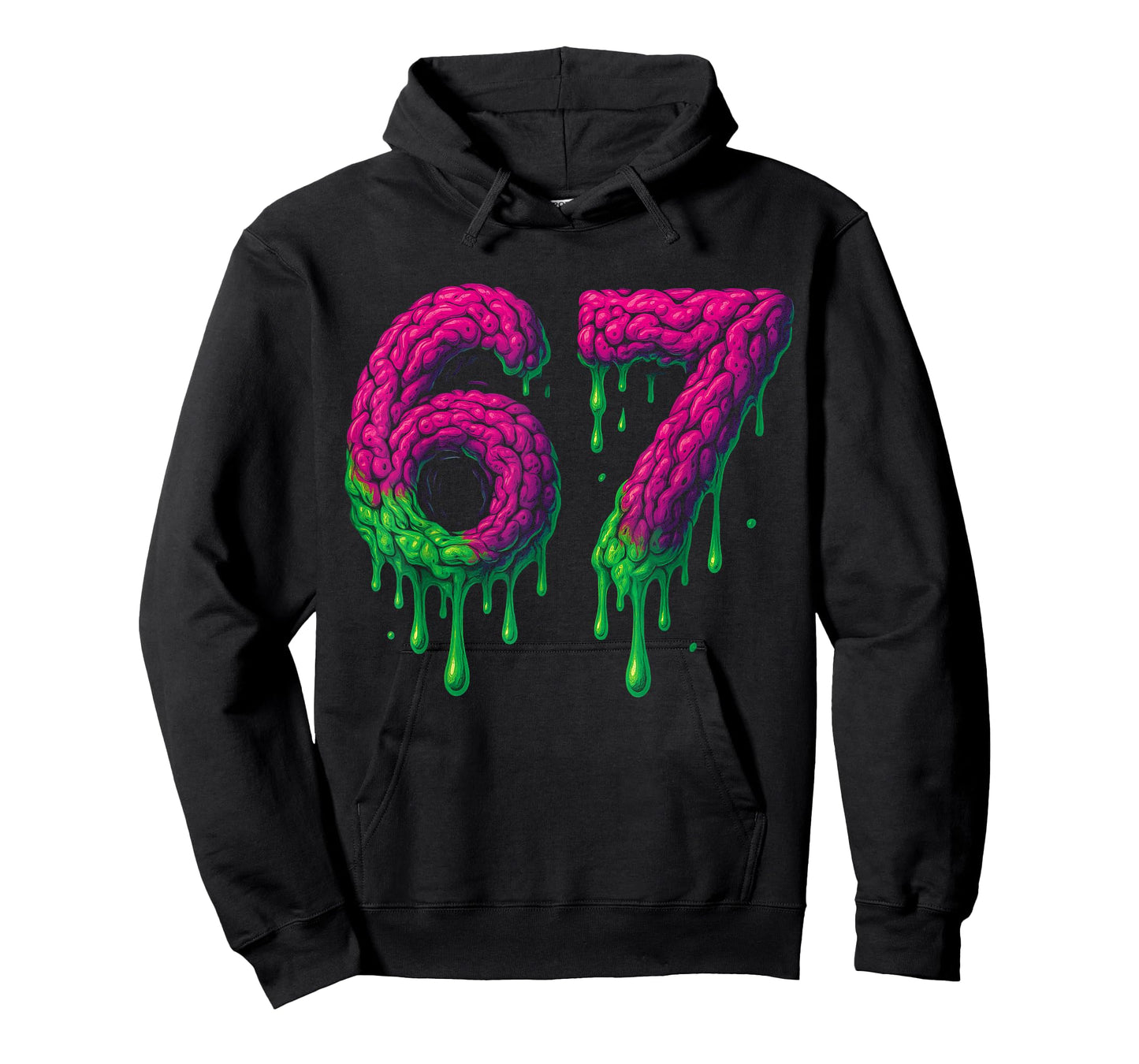 67 Six Seven 6-7 Toxic Brain Drip - Funny Kids Brainrot Meme T-Shirt