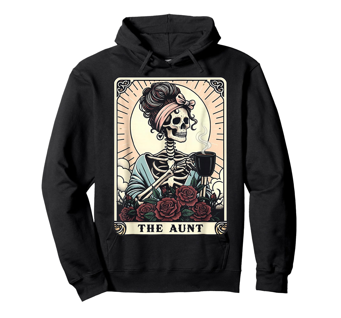 Women Skeleton Auntie Coffee T-Shirt