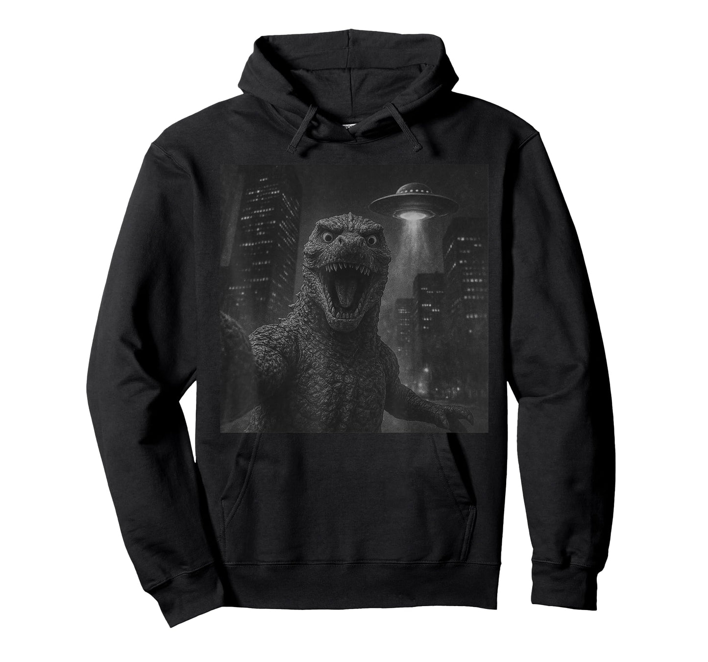 Funny Japanese Kaiju Selfie UFO Alien Meme Men Boys Kids T-Shirt