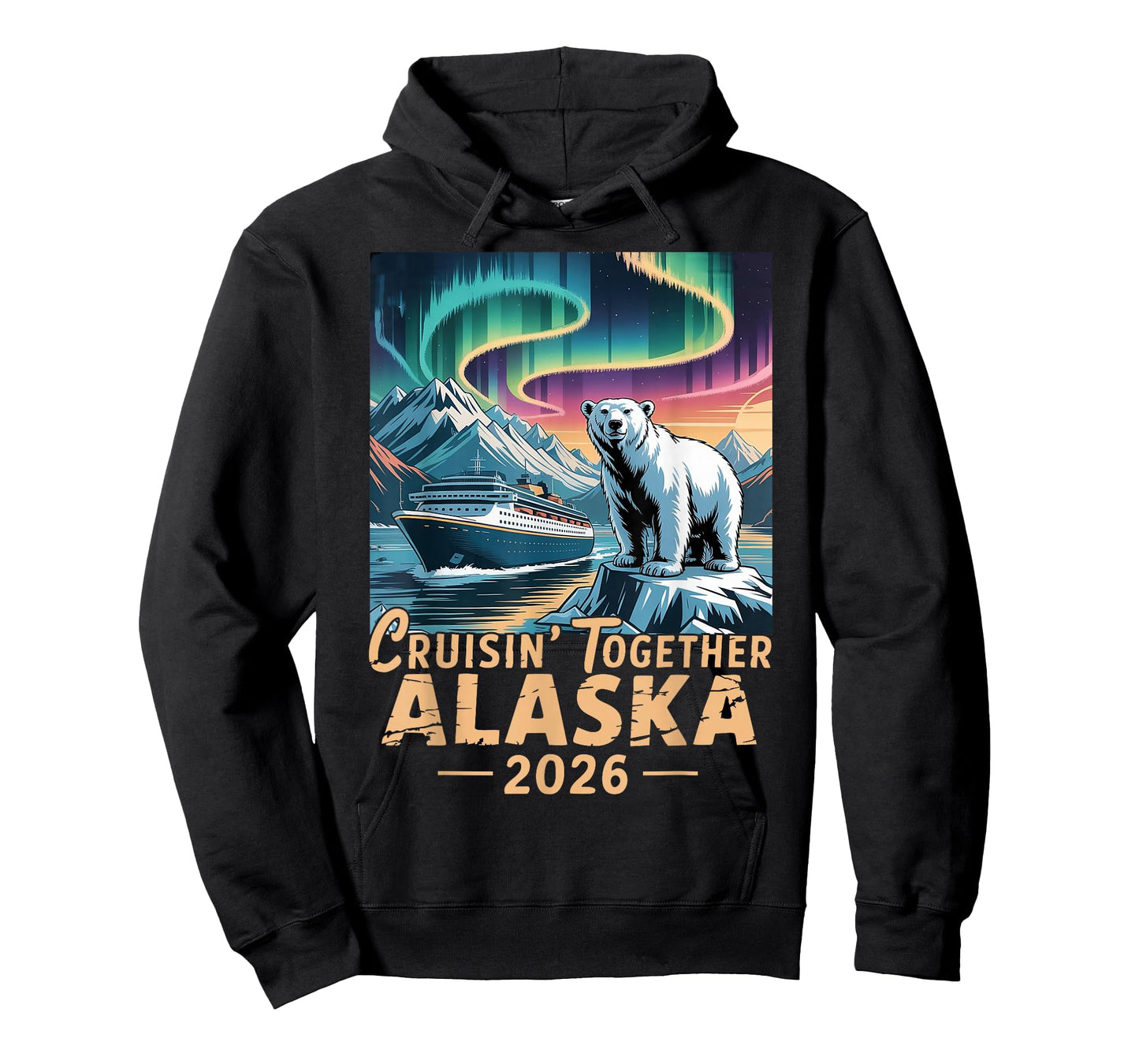 Family Alaska Cruise Trip Bear Cruising Together Alaska 2026 T-Shirt