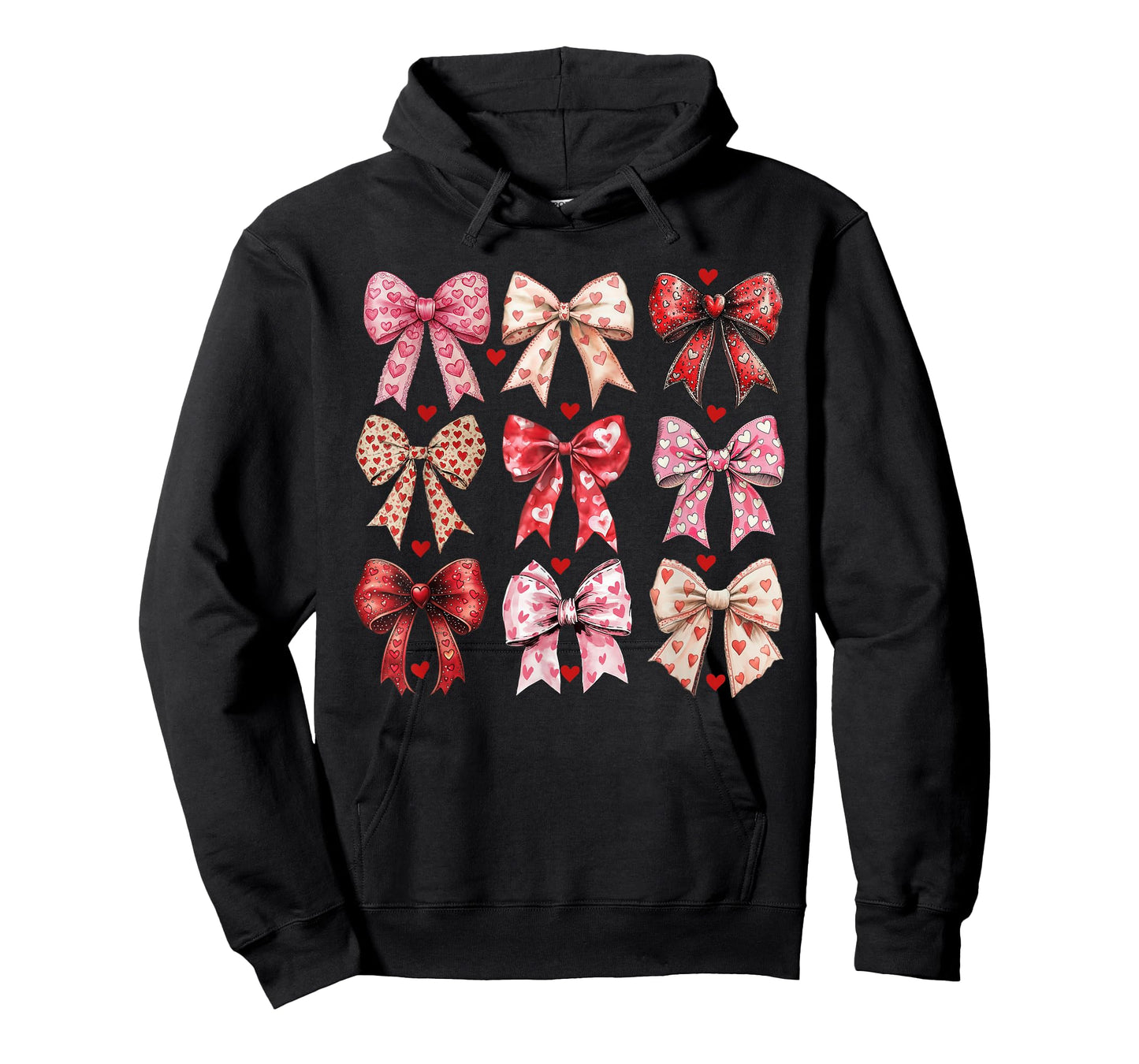 Valentine Hearts Leopard Coquette Bow Women Girls Boys T-Shirt
