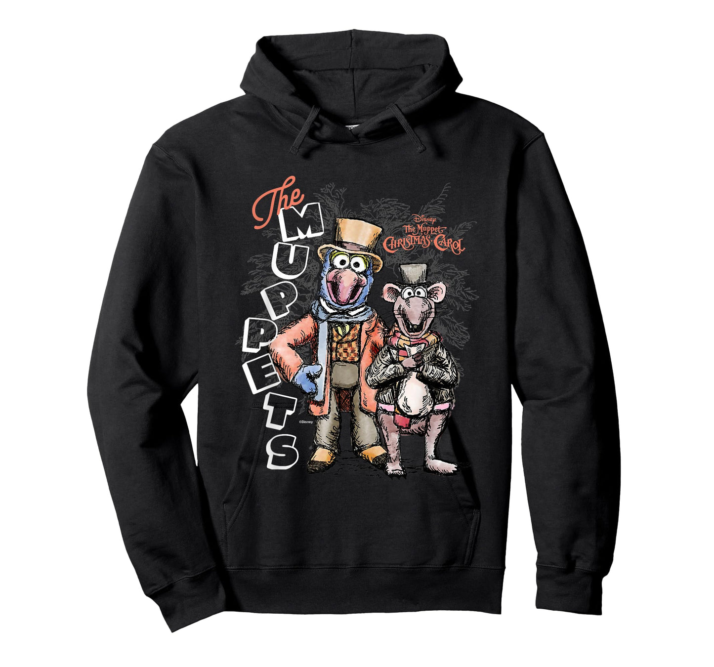 Disney The Muppet Christmas Carol Gonzo Rizzo Sketch T-Shirt