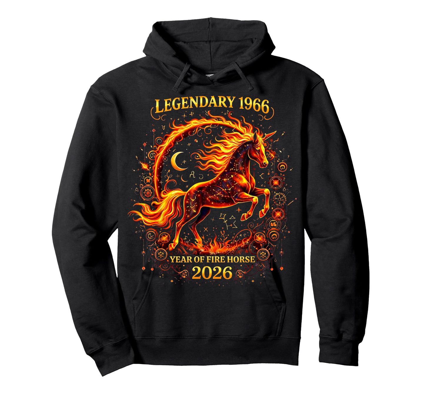 1966 Year of The Fire Horse 60th Birthday Chinese Zodiac T-Shirt