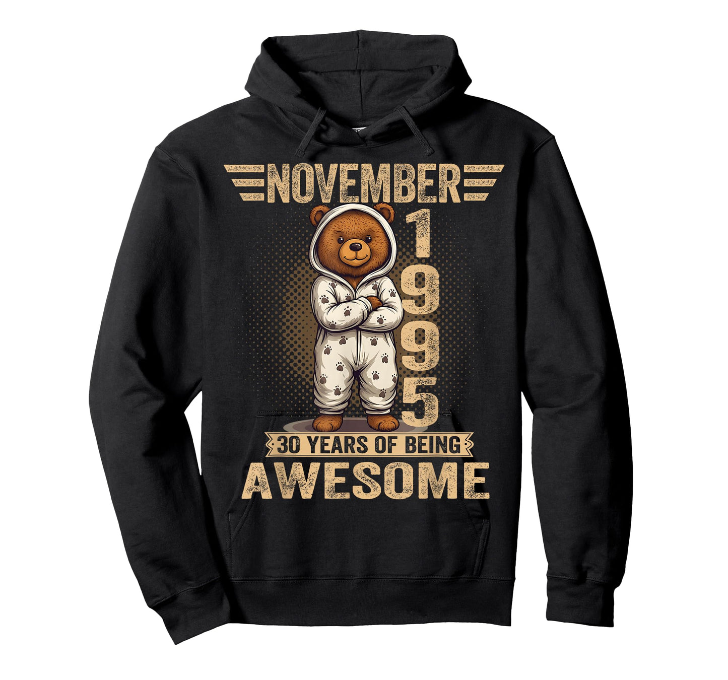 November 30th Birthday Men Women 1995 Cute Teddy Bear T-Shirt