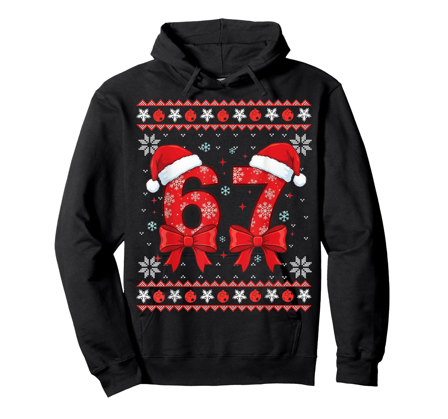 Six Seven Christmas 6 7 Ugly Christmas Sweater Boys Men Kids T-Shirt