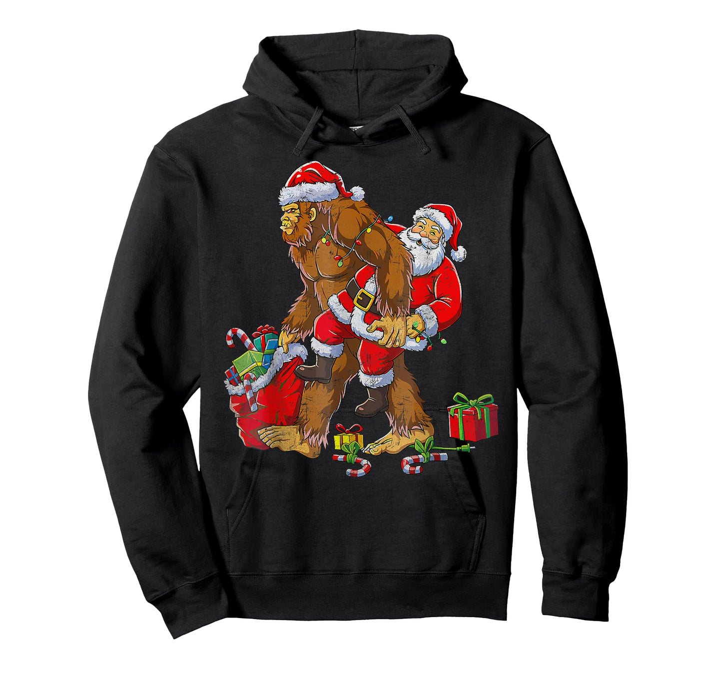 Bigfoot Sasquatch for Men Grandpa Boys Kids Christmas Xmas T-Shirt