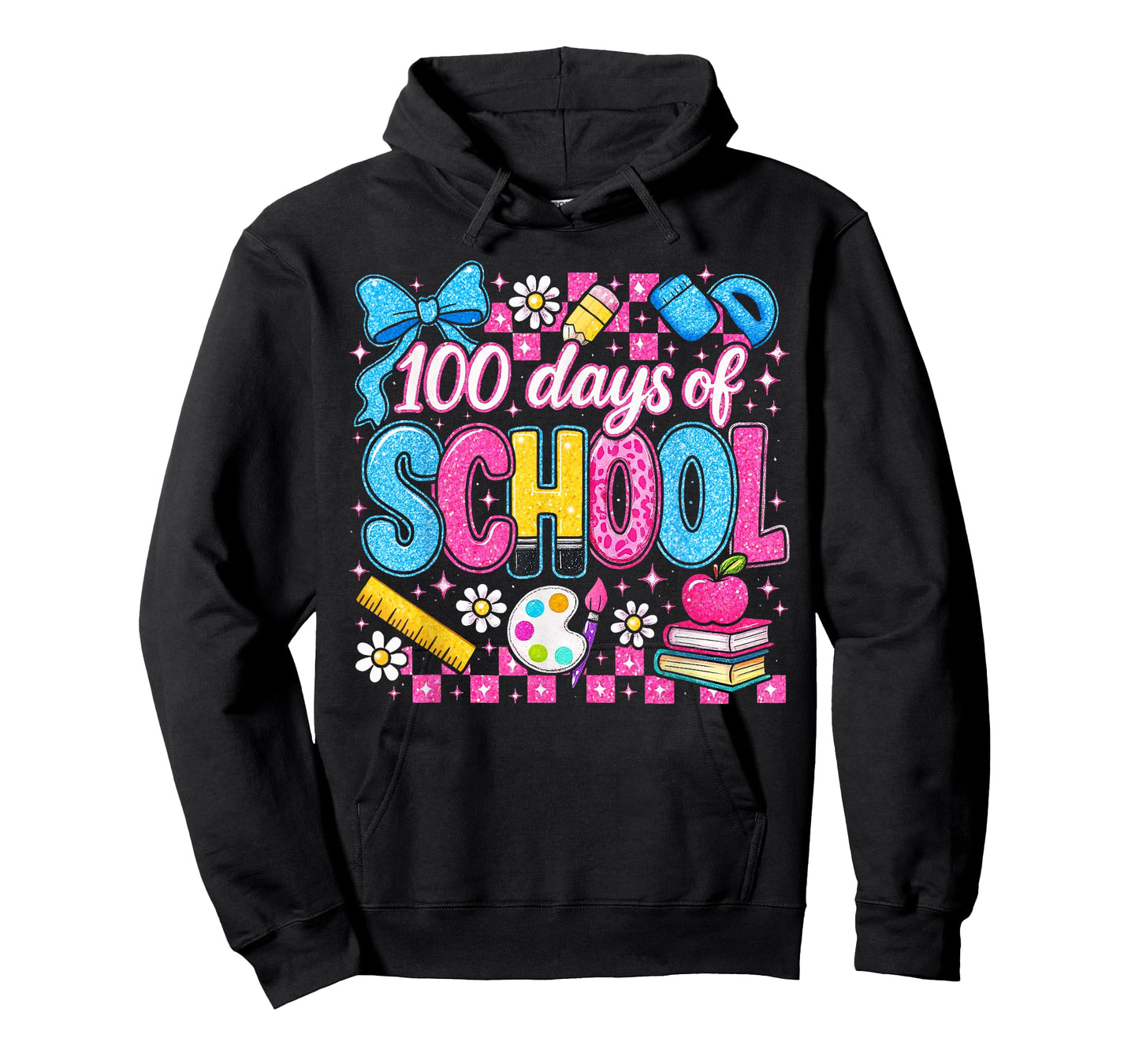 Coquette 100 Days Happy 100th Day of School Teacher Kids T-Shirt