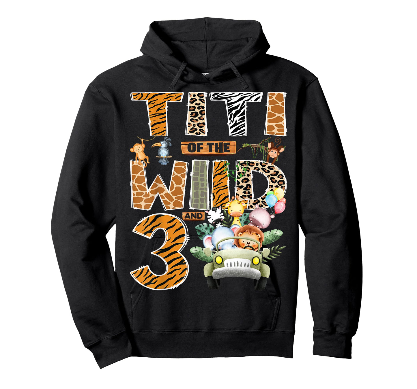 Titi of The Wild Three 3rd Birthday Boy Safari Jungle T-Shirt
