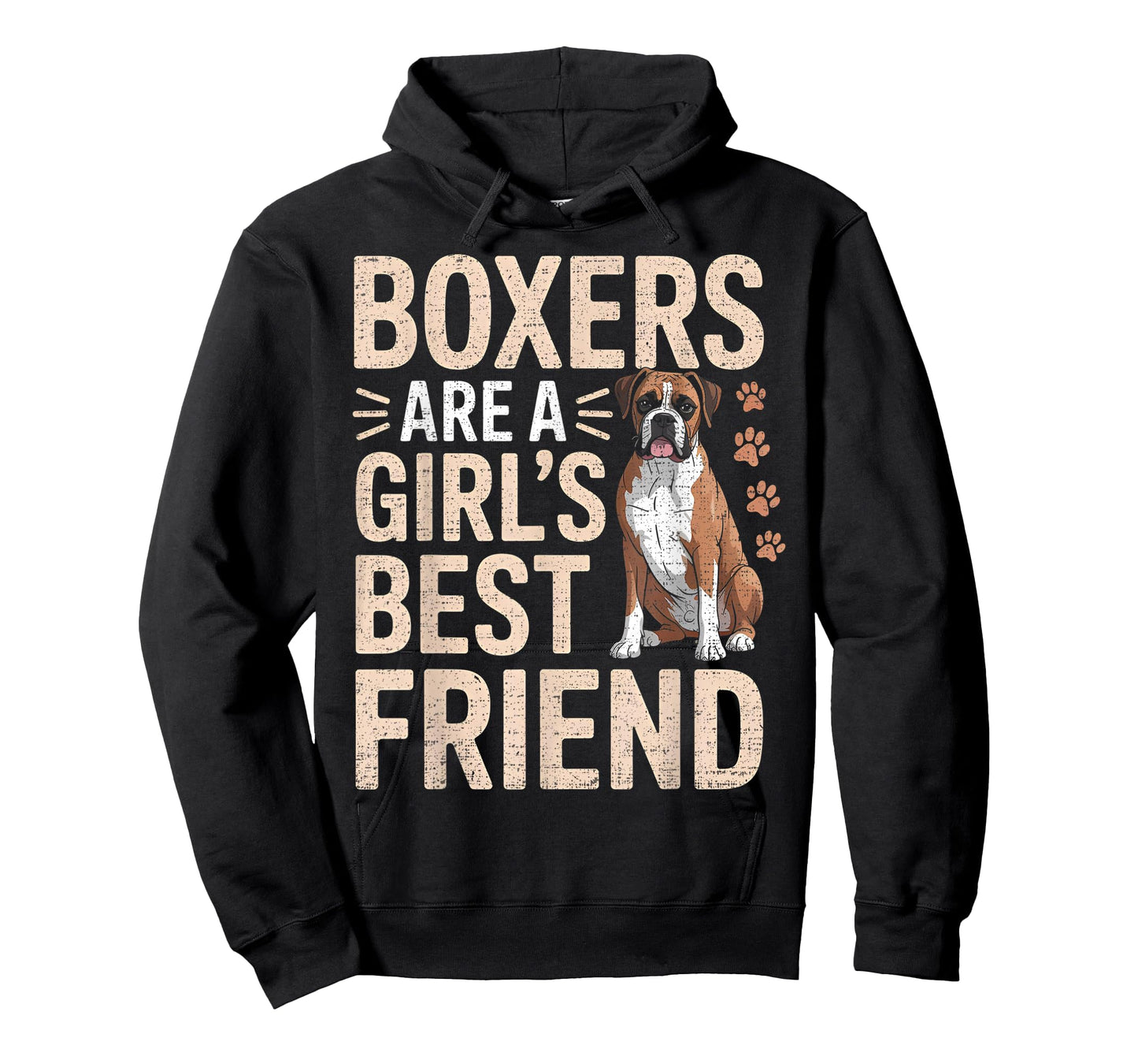 Boxers are A Girls Best Friend Funny Dog Boxer T-Shirt