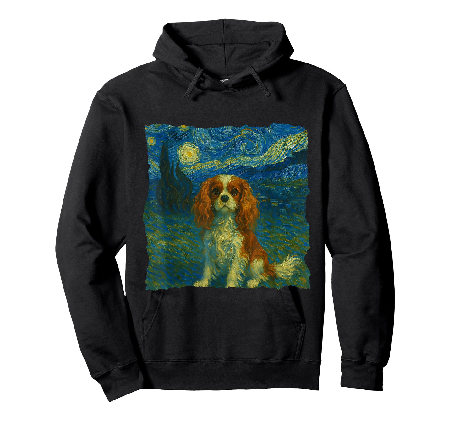 Cavalier King Charles Spaniel Starry Night Dog Lovers T-Shirt