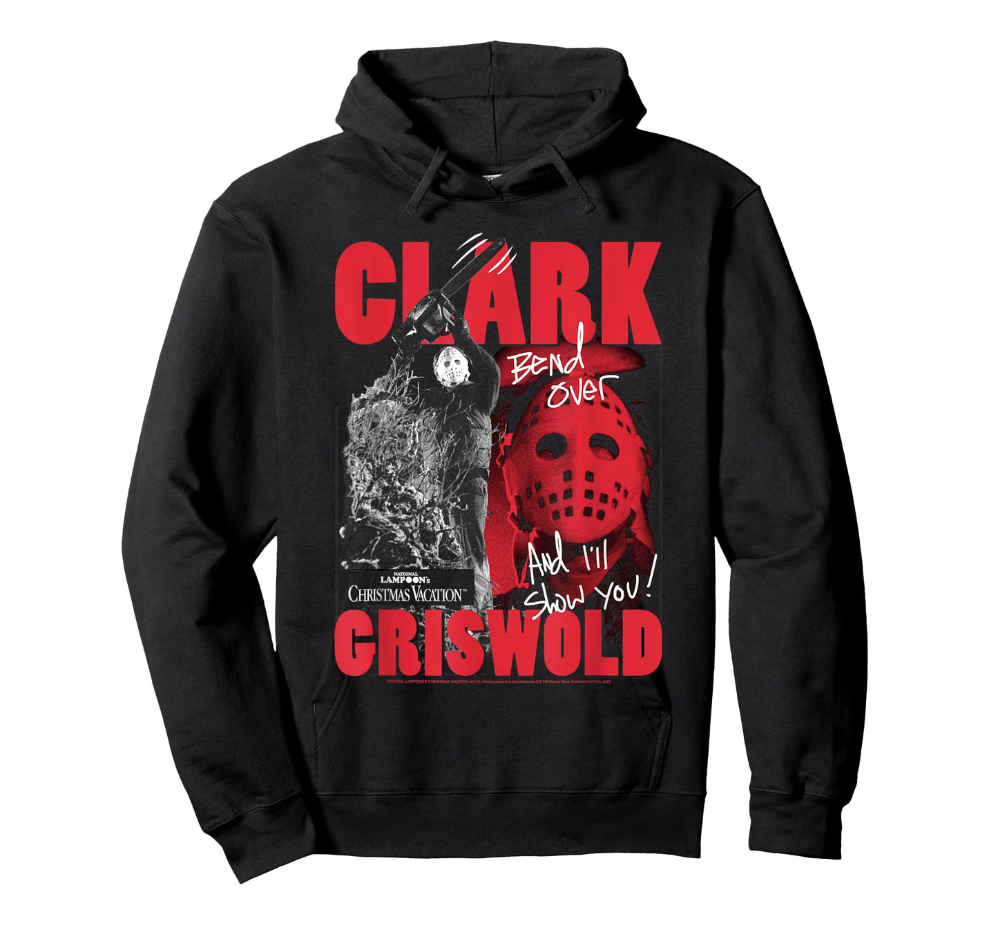 Christmas Vacation Clark Griswold Hockey Mask Holiday Movie T-Shirt