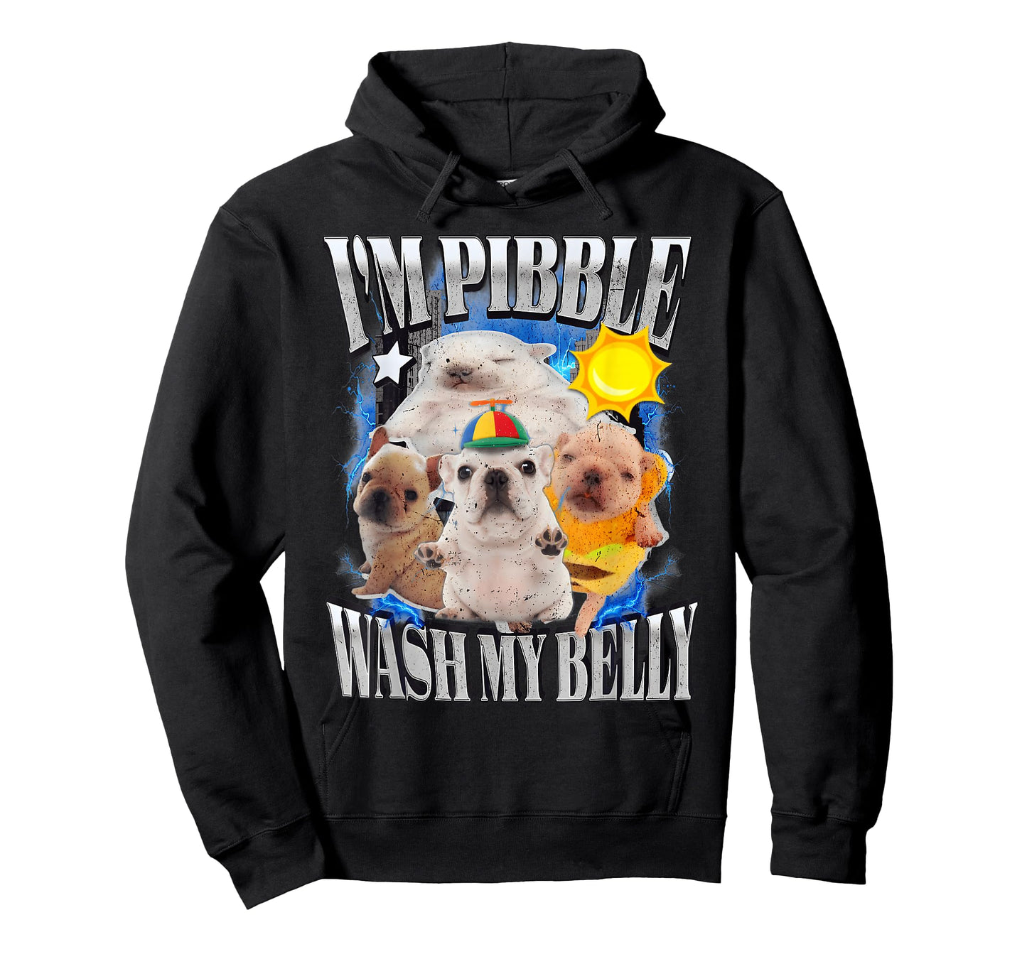 I Am Pibble Wash My Belly Pibble Meme Funny Dog Brainrot T-Shirt