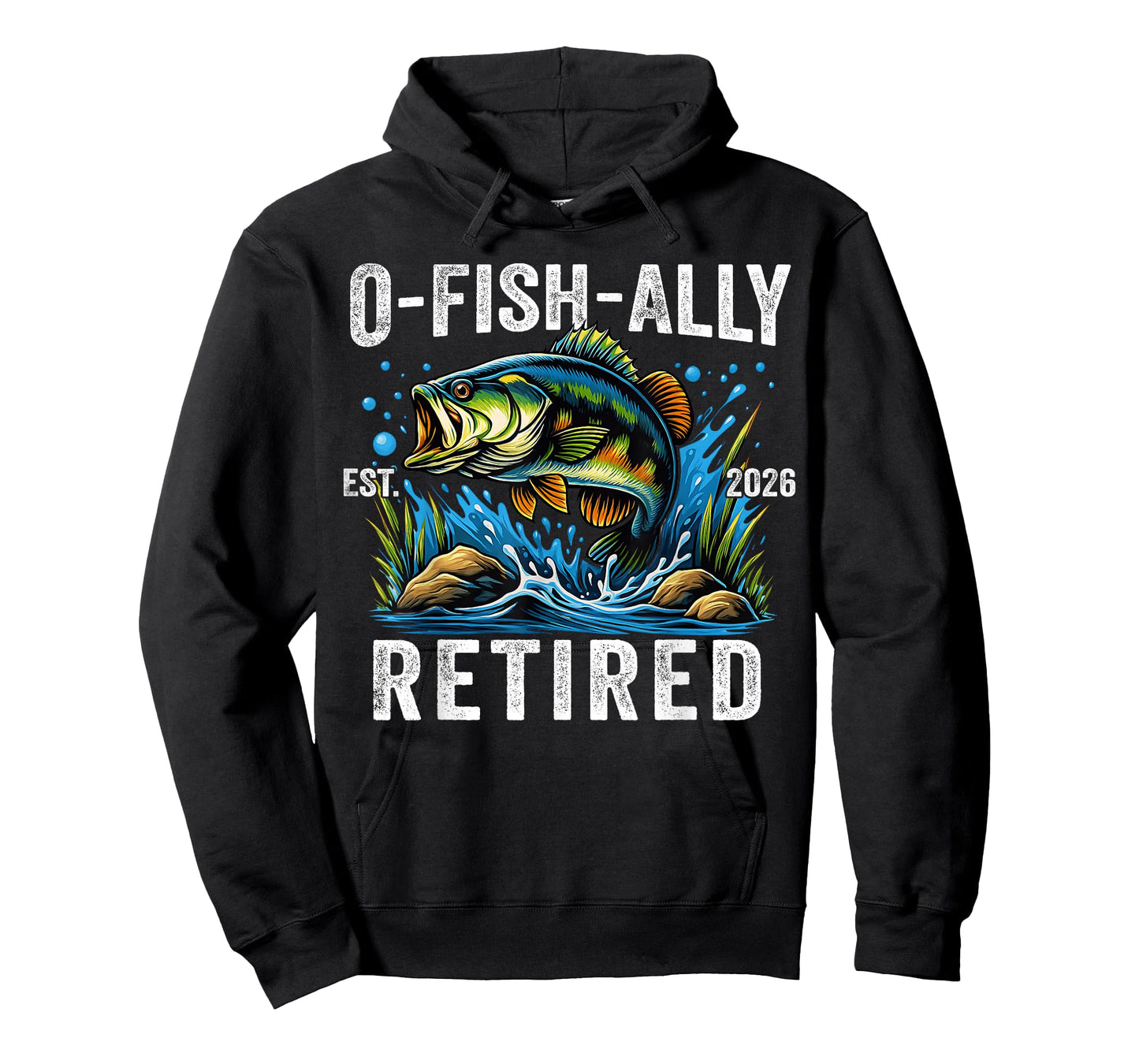 Fisherman Fishing Mens Retirement O-Fish-Ally Retired 2026 T-Shirt