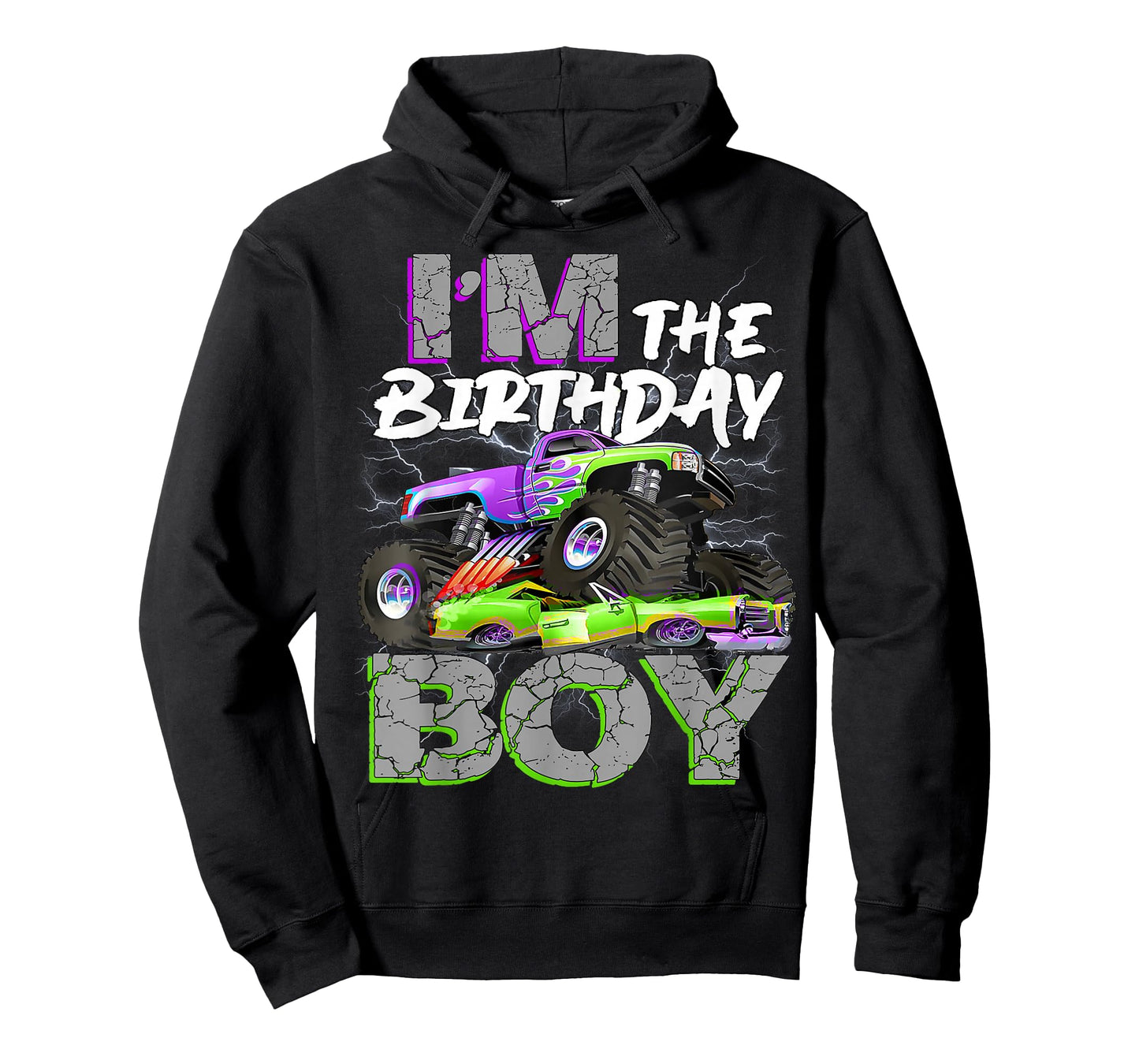 I'm The Birthday Boy Monter Truck Family Matching Party T-Shirt