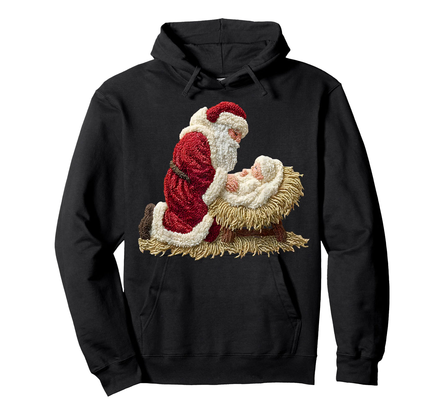 Every Knee Shall Bow Santa Jesus Christian Holiday Christmas T-Shirt