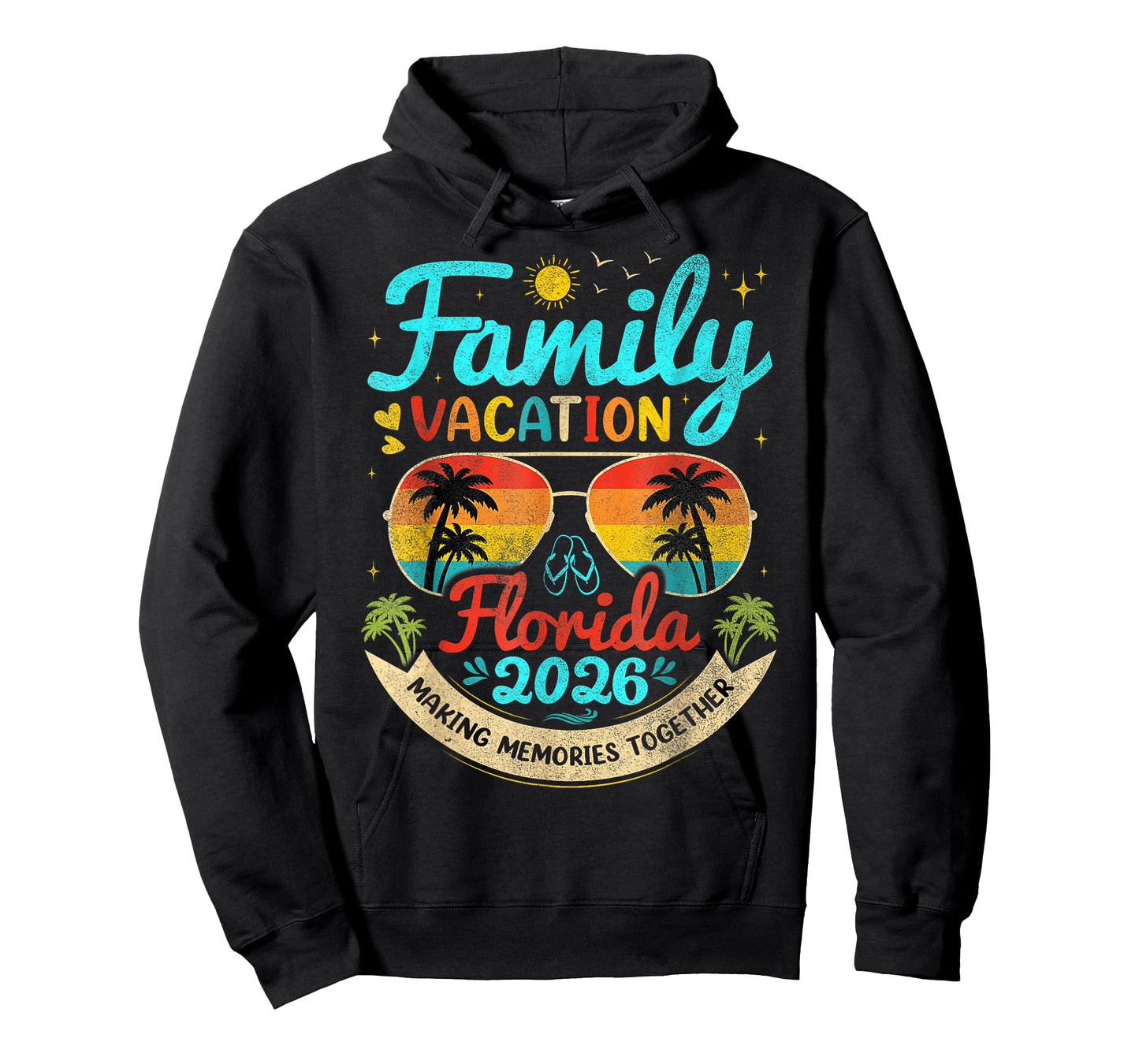 Vintage Family Vacation Florida 2026 Florida Group T-Shirt
