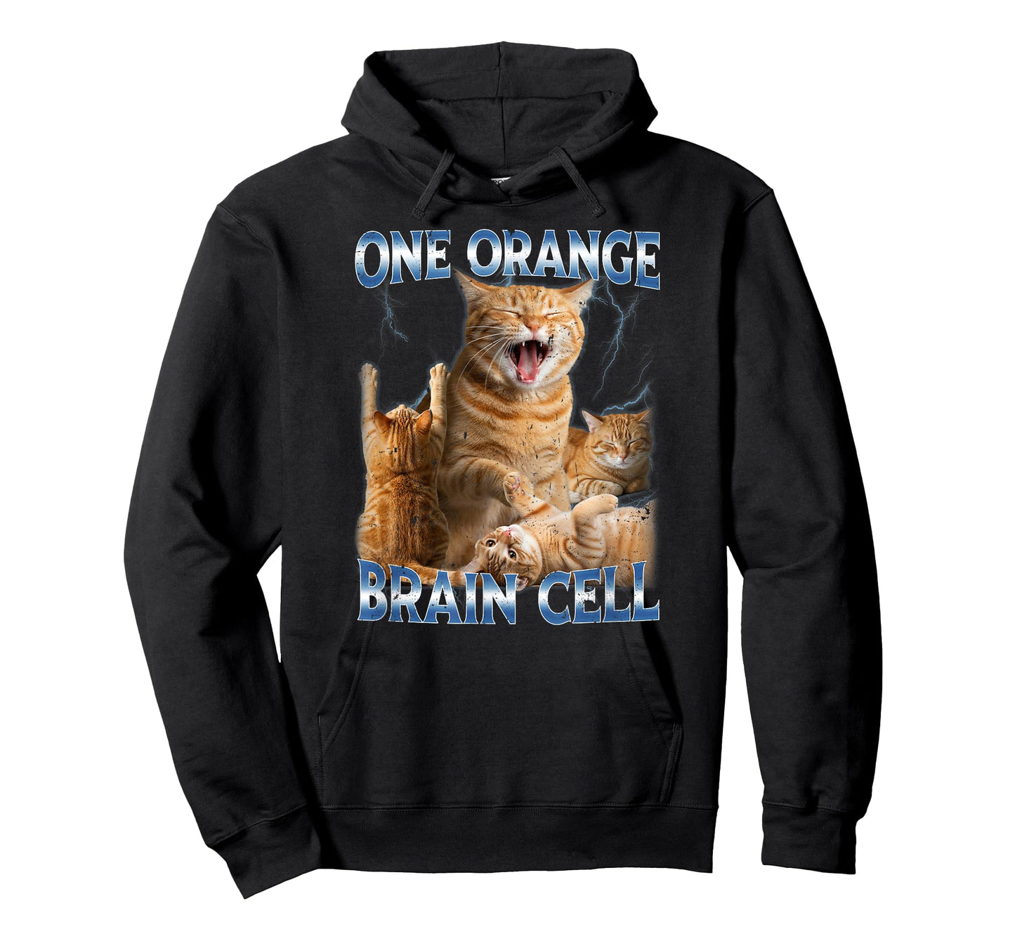 One Orange Brain Cell Funny Cat Meme Quirky Humor T-Shirt