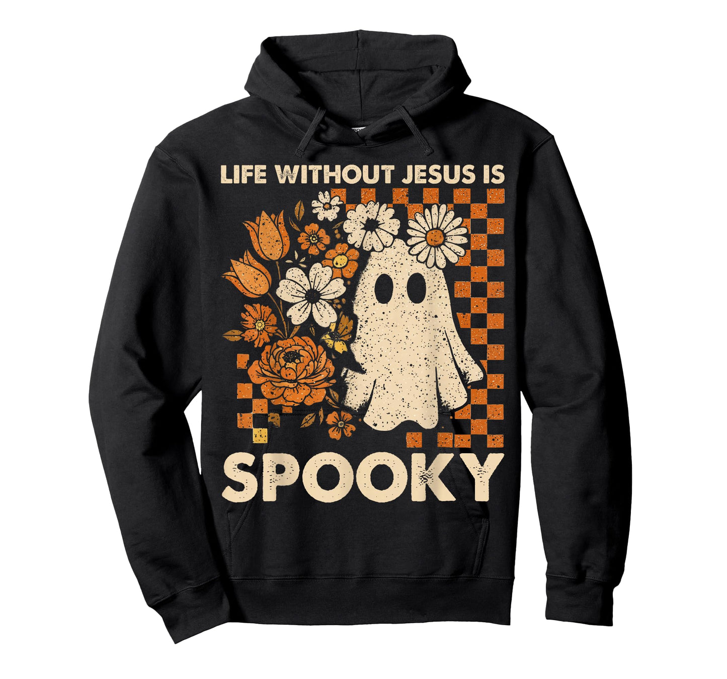 Life Without Jesus is Spooky Floral Christian Halloween T-Shirt