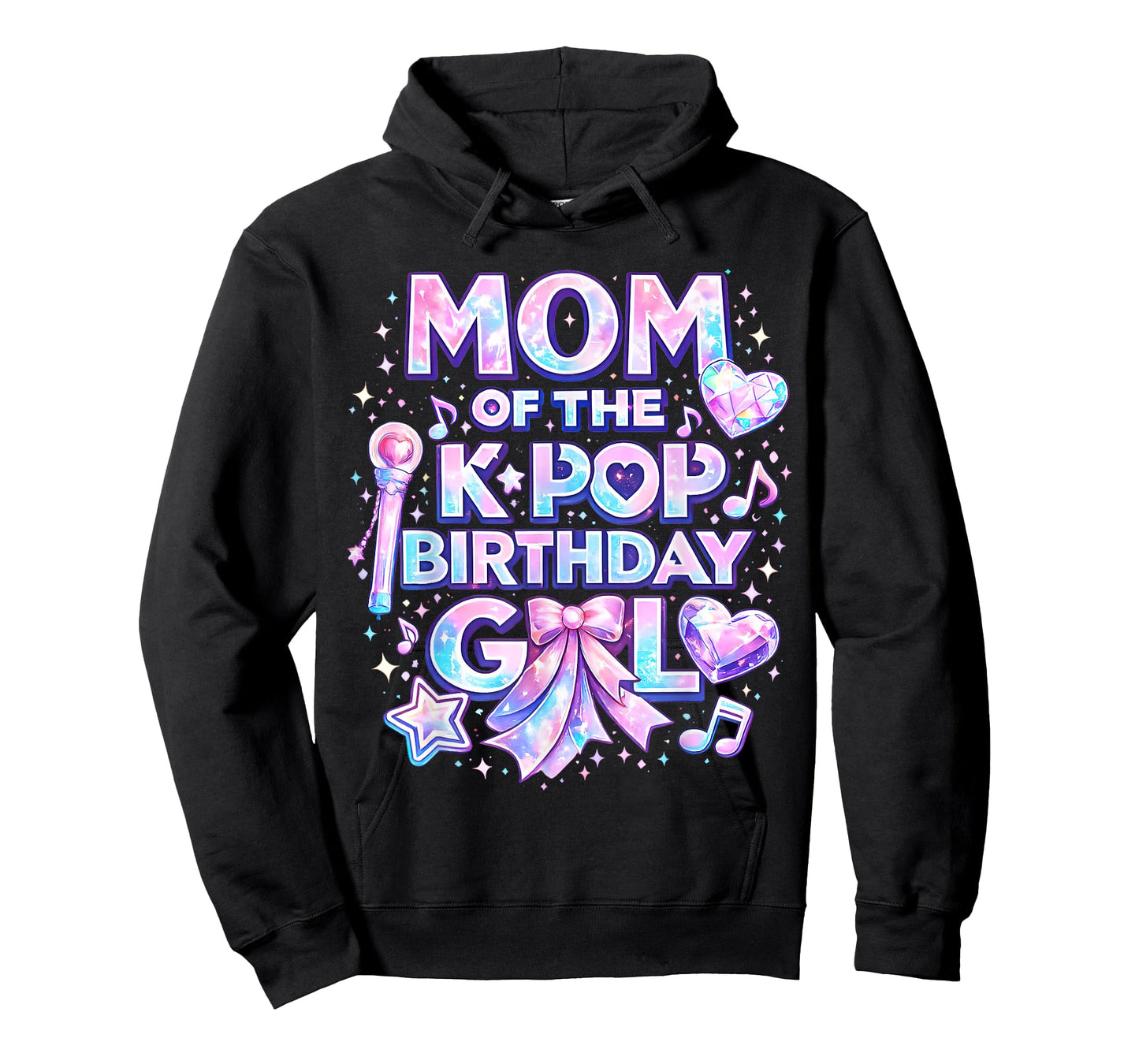 Mom of The K-Pop Birthday Girls Korean Music Music Lovers T-Shirt