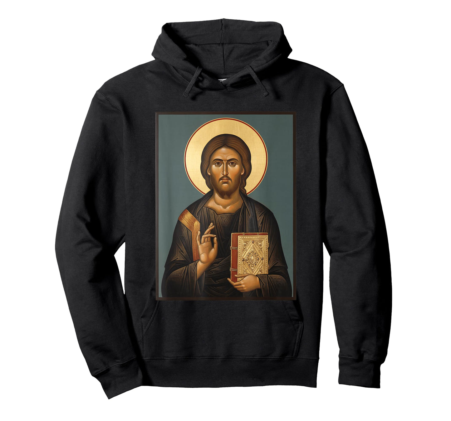 Christian Icon Jesus Christ Byzantine Style Religious Icon T-Shirt
