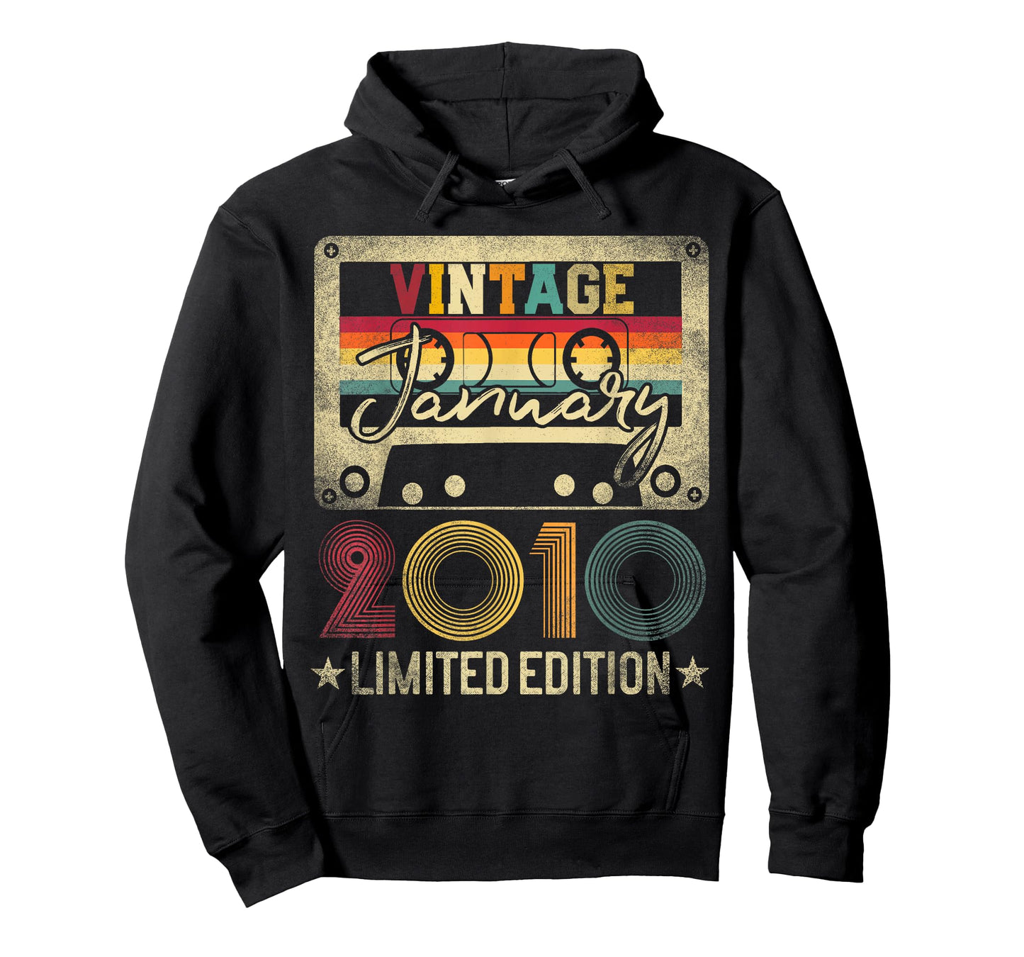 Vintage 2010 January 16 Years Old 16th Birthday T-Shirt