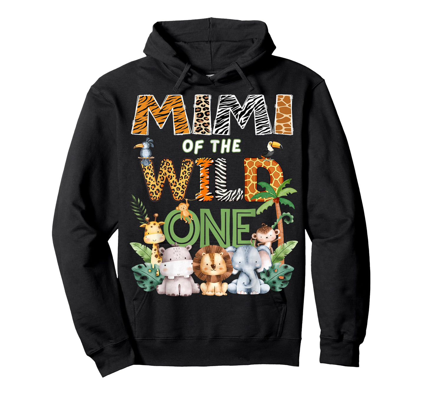 Mimi of The Wild One Safari 1St Birthday Kids T-Shirt