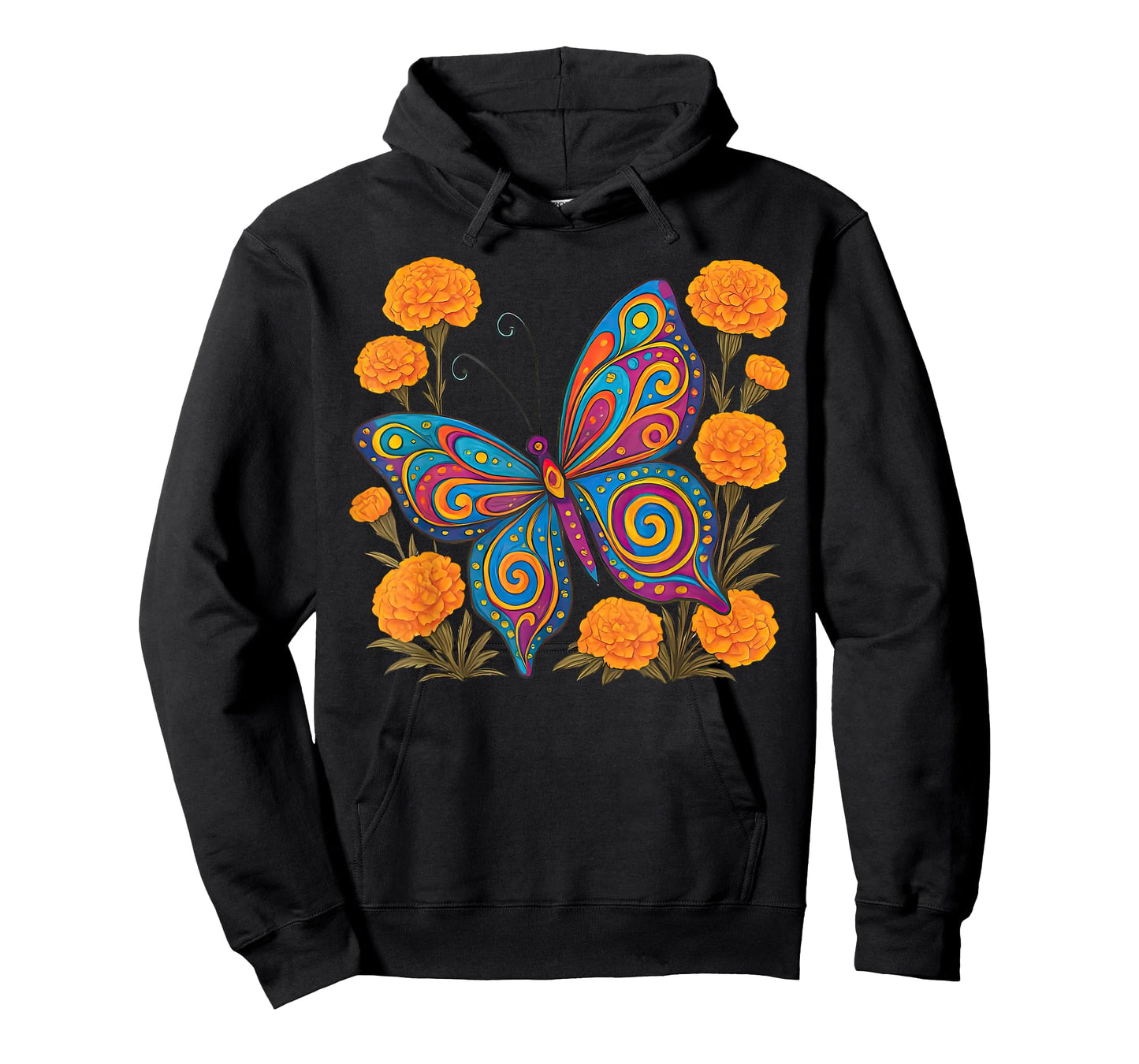 Alebrije Butterfly Flower Mexican Folk Art Nature Insect T-Shirt