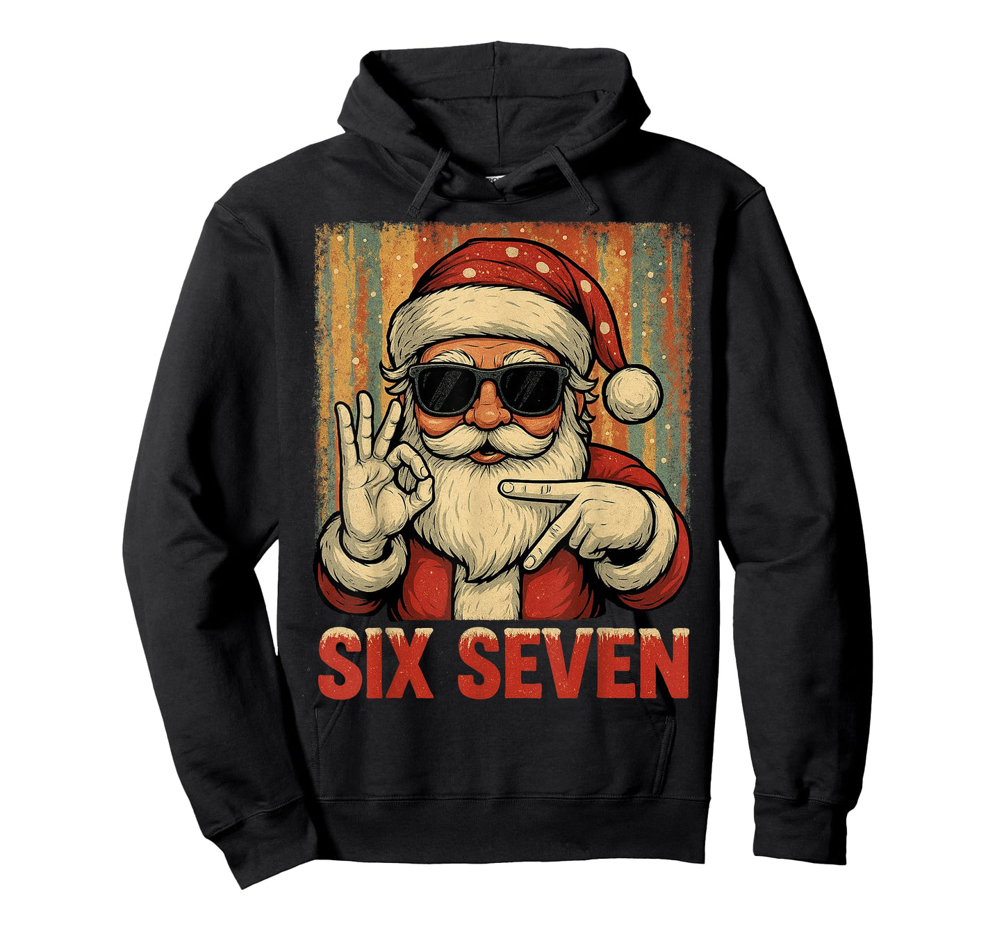 Funny Six Seven Meme Christmas Cool Santa Saying 6 7 T-Shirt