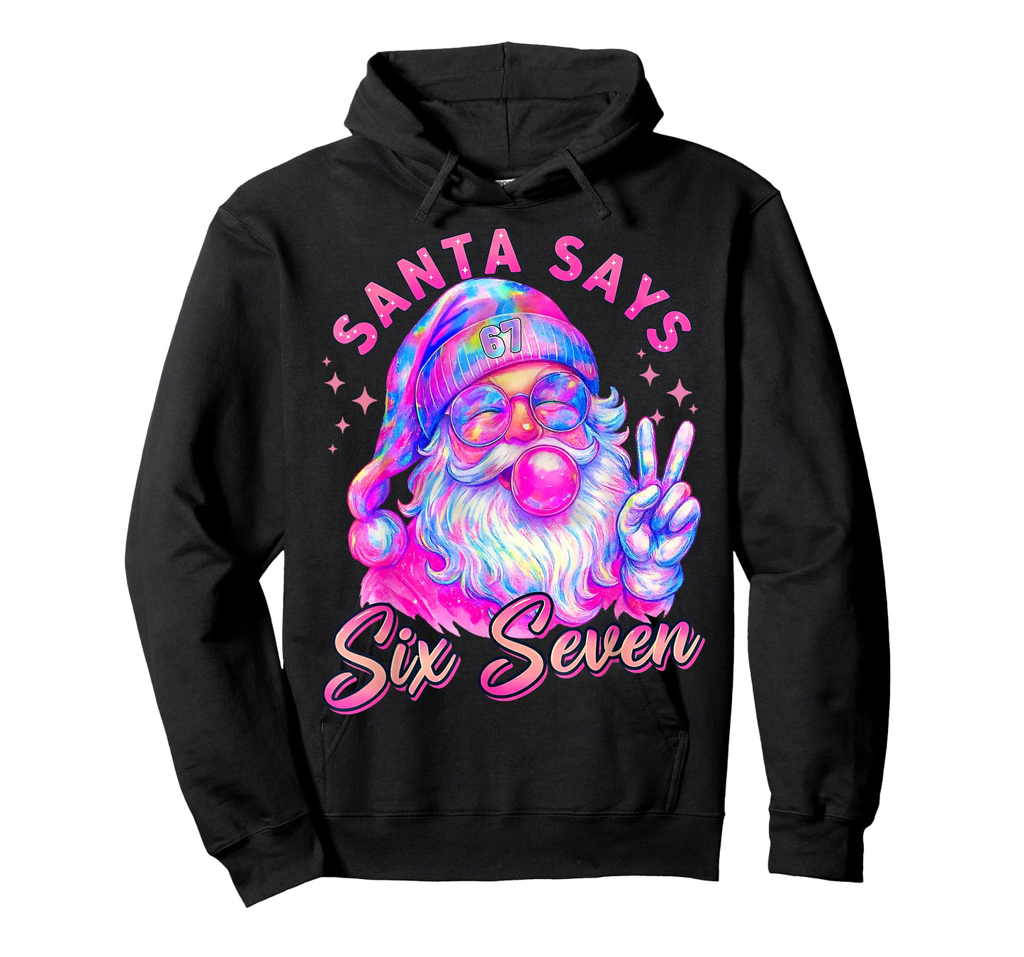 Funny Santa Says Six Seven Christmas 67 Meme Xmas Boys Girls T-Shirt