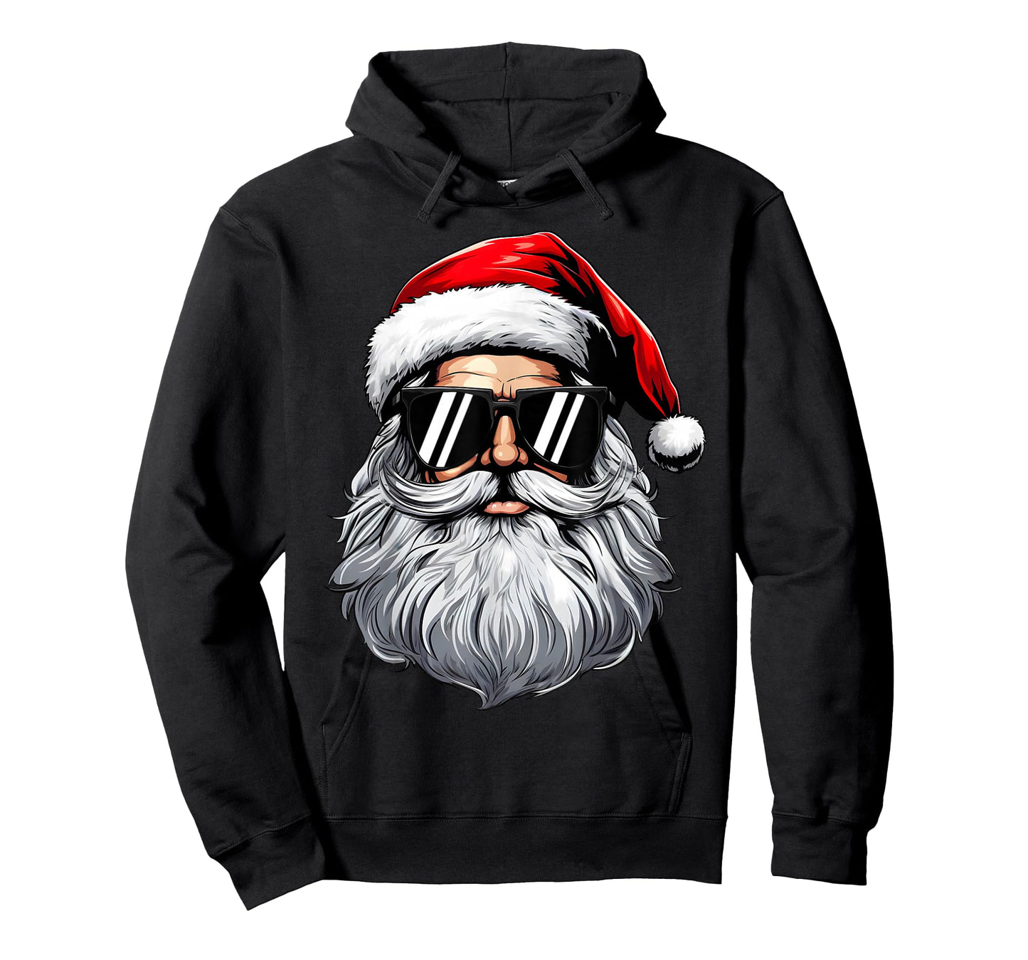 Santa Face Retro Sunglasses Christmas Shirts for Mens Boys T-Shirt