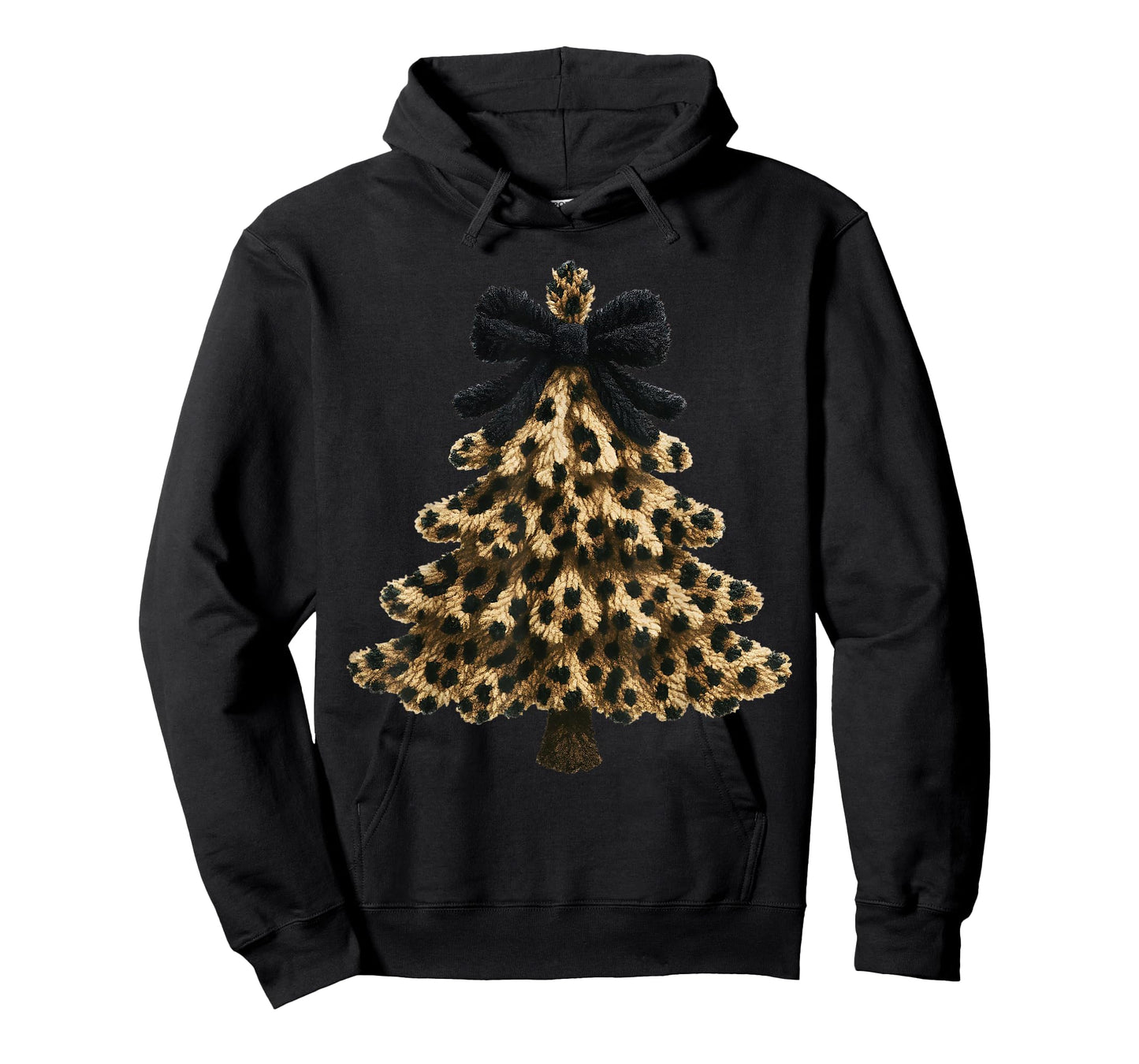 Women Coquette Bow Leopard Christmas Tree Xmas Holiday Kids T-Shirt