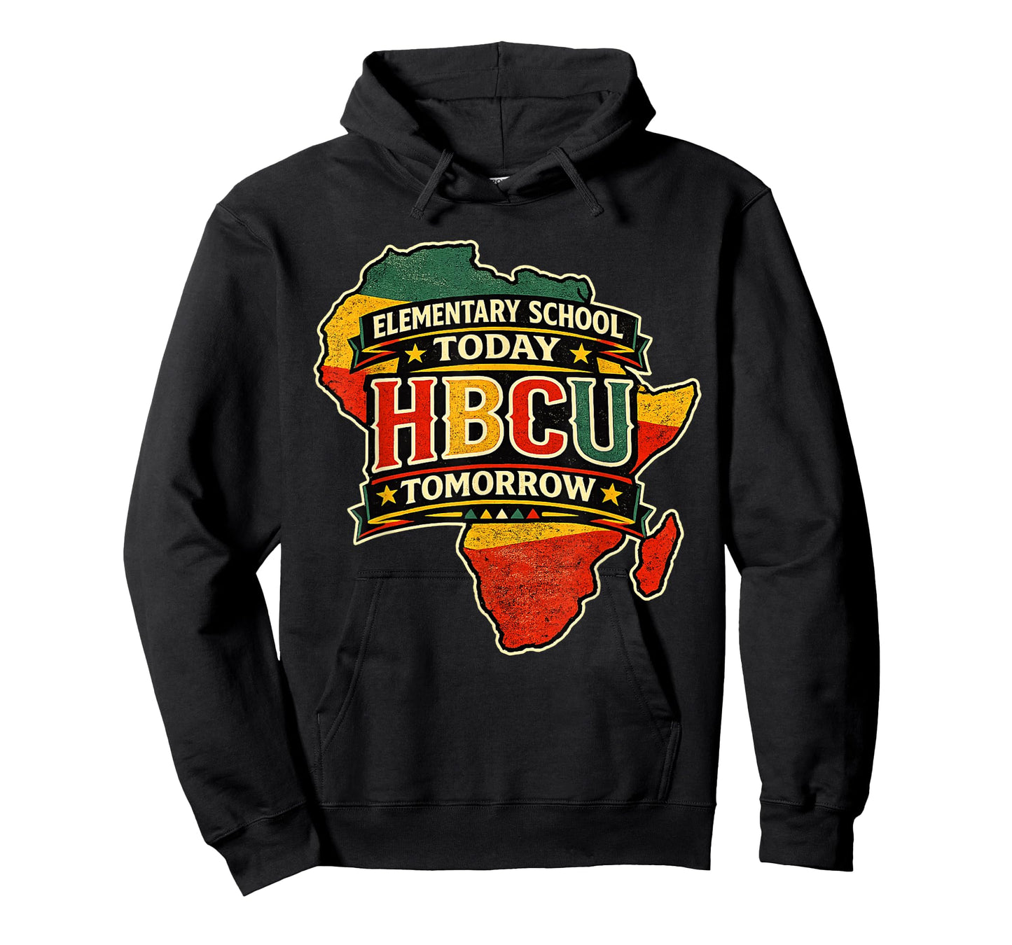 Elementary School Today HBCU Tomorrow Africa Map T-Shirt