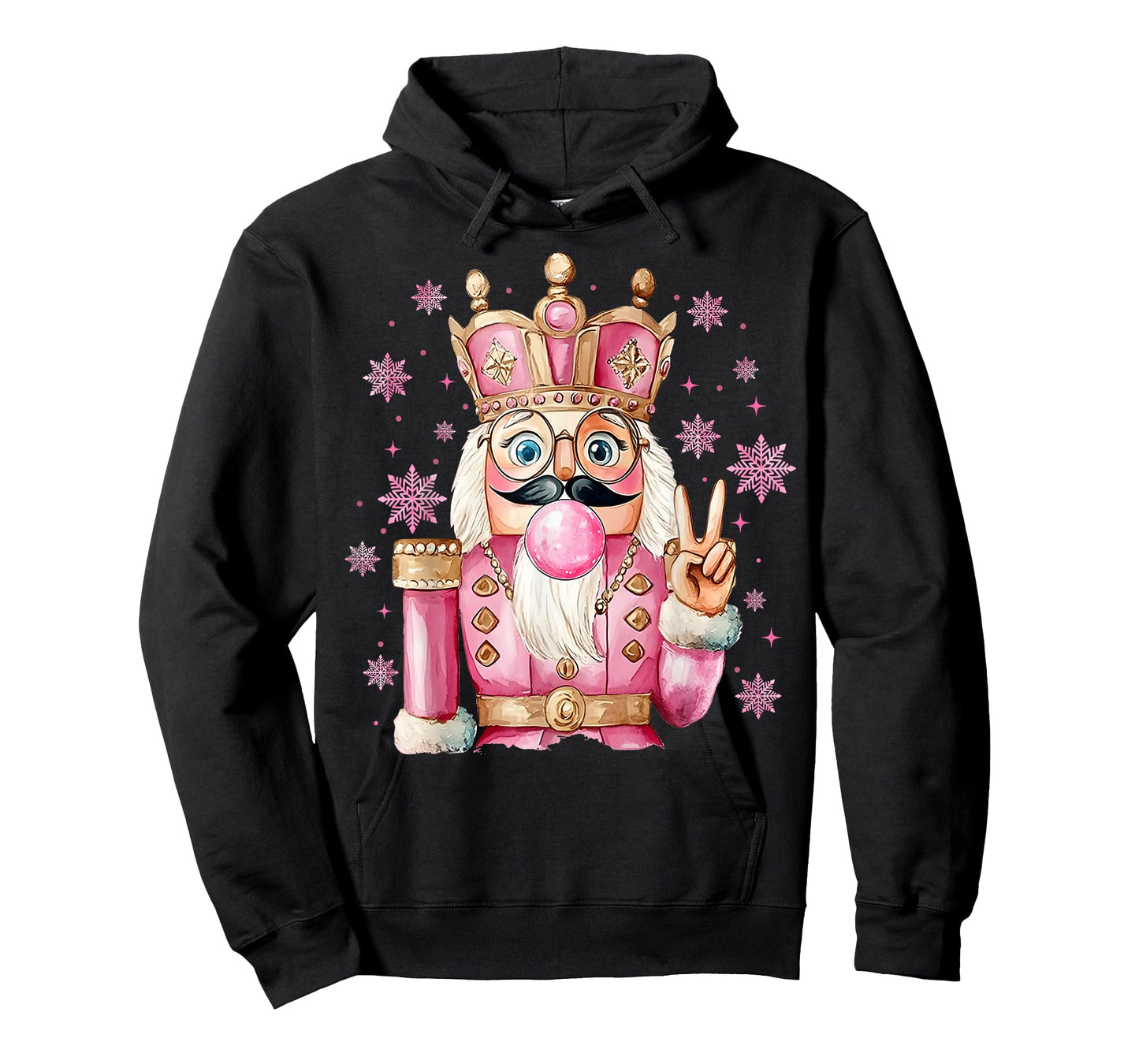 Cute Pink Nutcracker Blowing Bubble Christmas Girly Pajamas T-Shirt